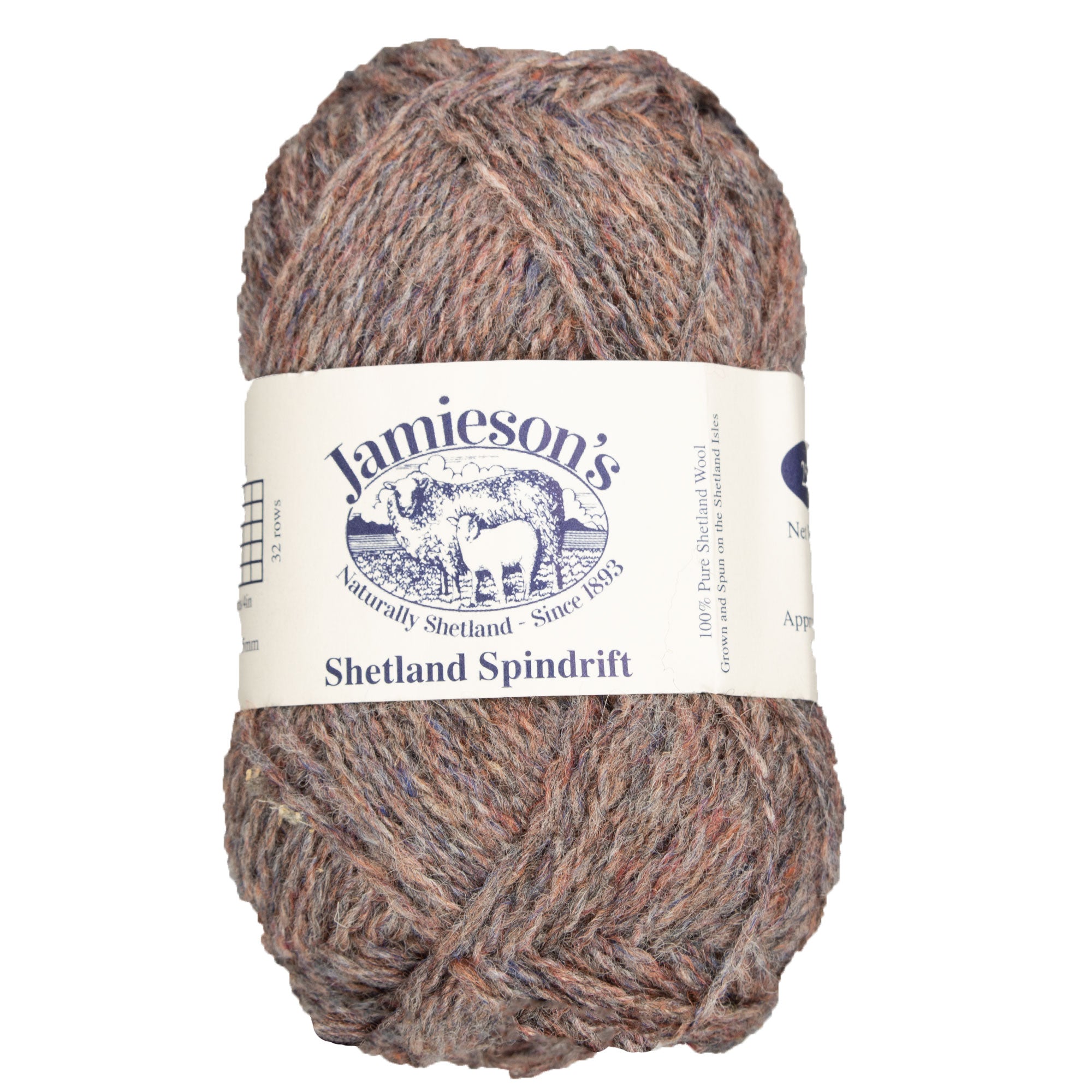 Jamieson's of Shetland Spindrift 2-Ply Yarn - 237 Thistledown, Ideal for Crochet & Fair Isle Knitting