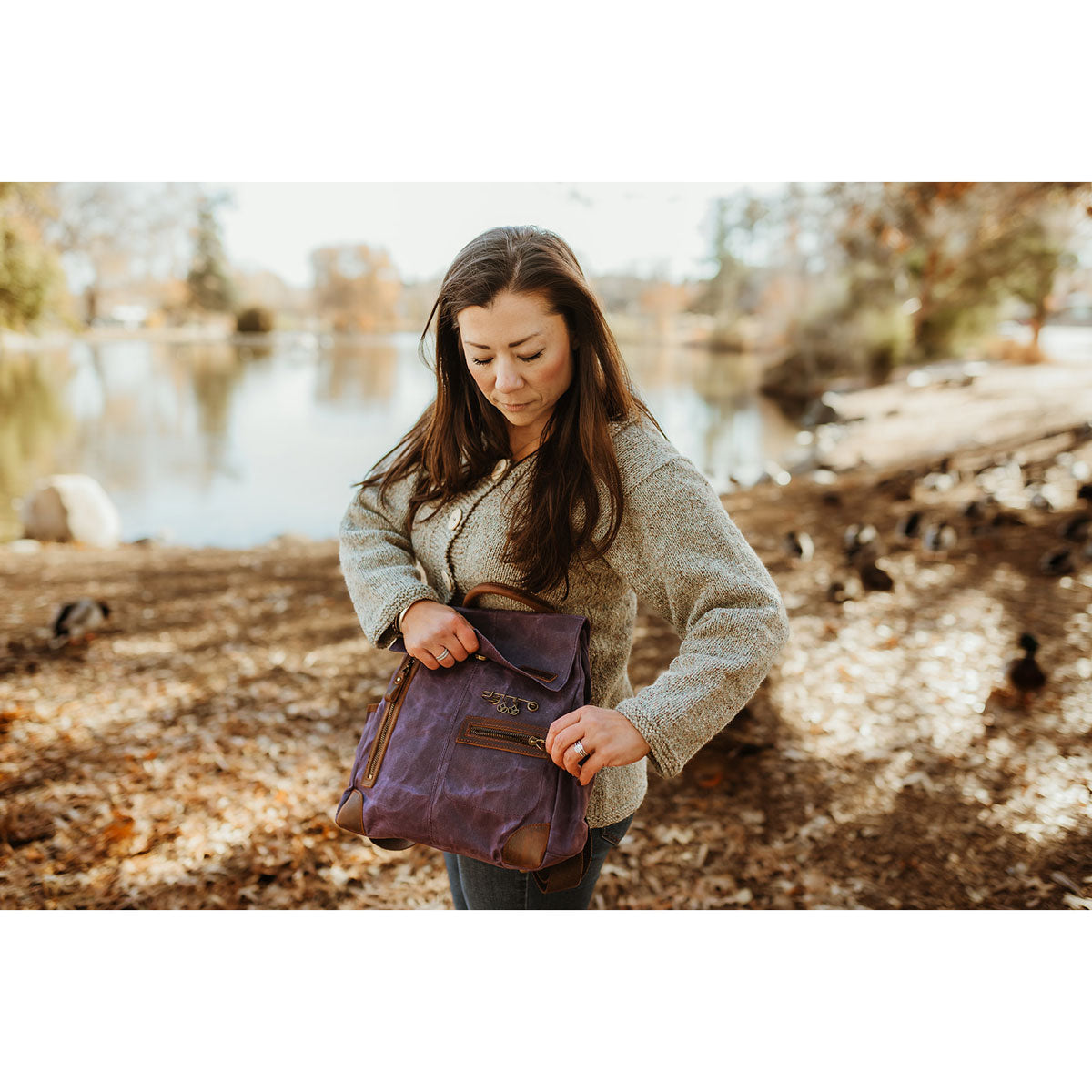 della Q Maker's Purple Midi Backpack - Ideal for Crafting Projects