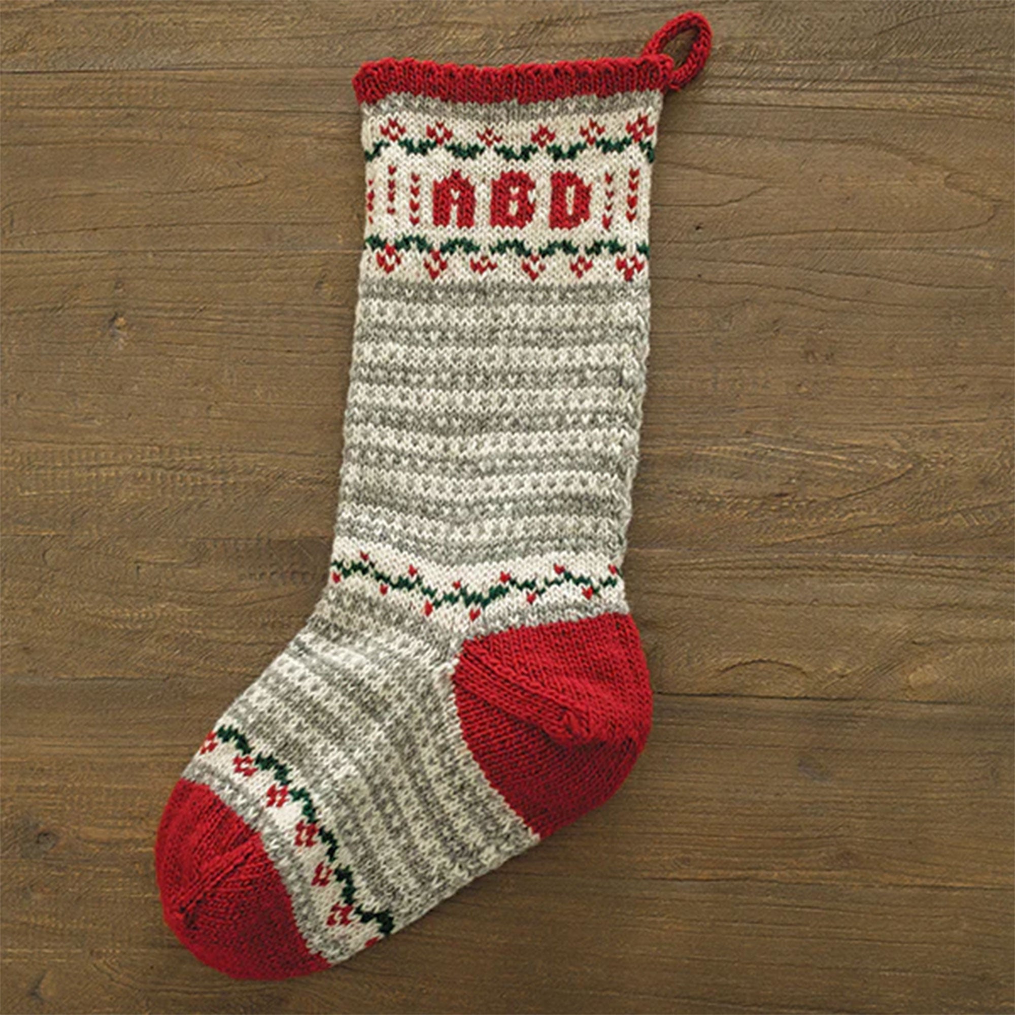 Appalachian Baby Design Stripes & Garland Christmas Stocking Kits - Handmade Holiday Crafting Delight