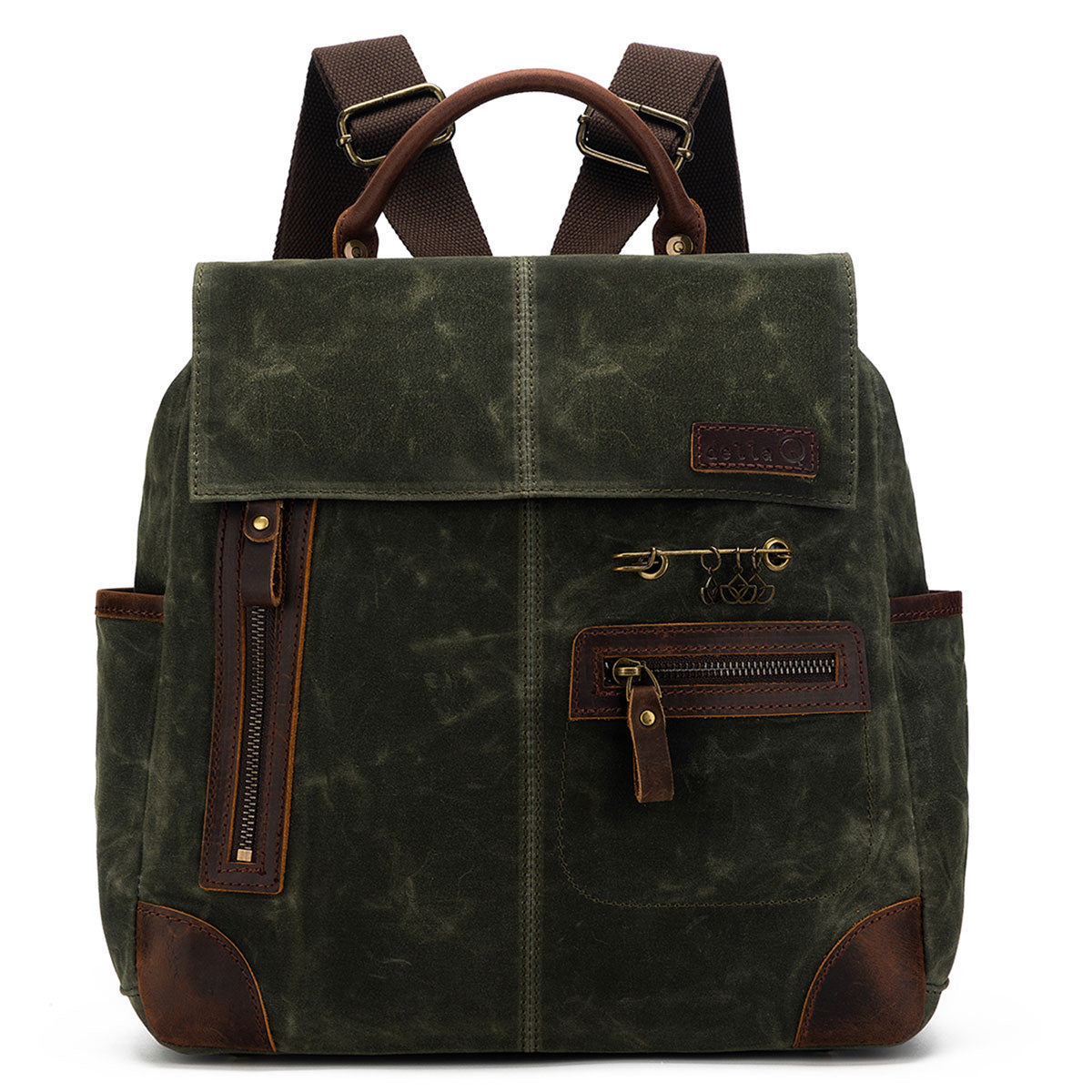della Q Maker's Olive Midi Backpack - Ideal for Crafting Projects