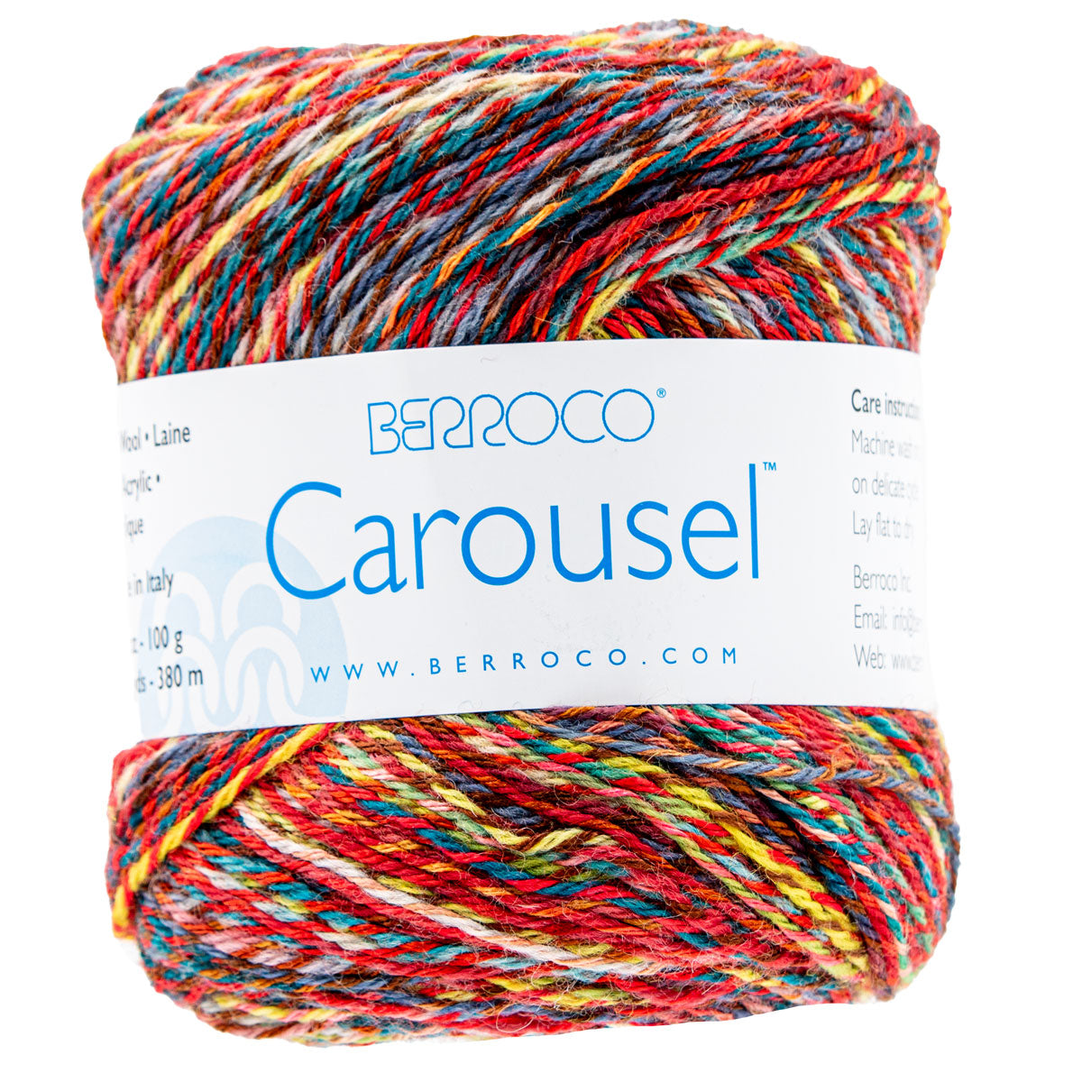 Berroco Carousel Yarn - 4432 Skee - ball: Lightweight, Colorful and Durable Yarn