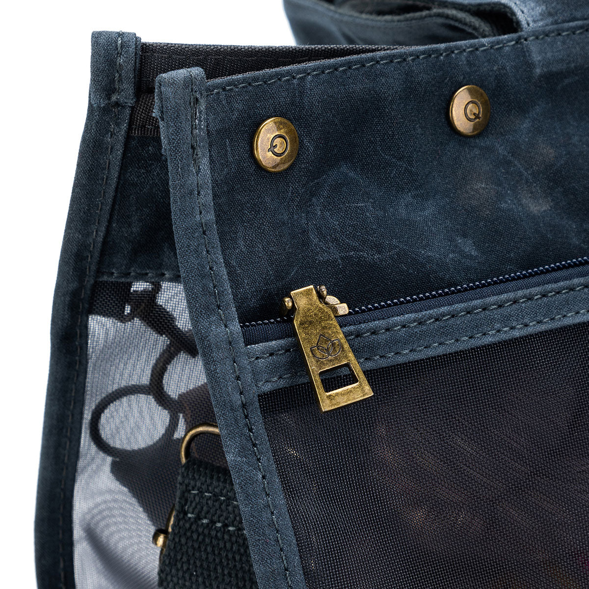 della Q Maker's Blue Transparent Mesh Tote for On - the - go Projects