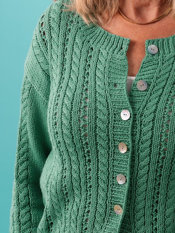 Berroco Harbor Days Collection - Hunter House Summer Knit Cardigan - PDF Download