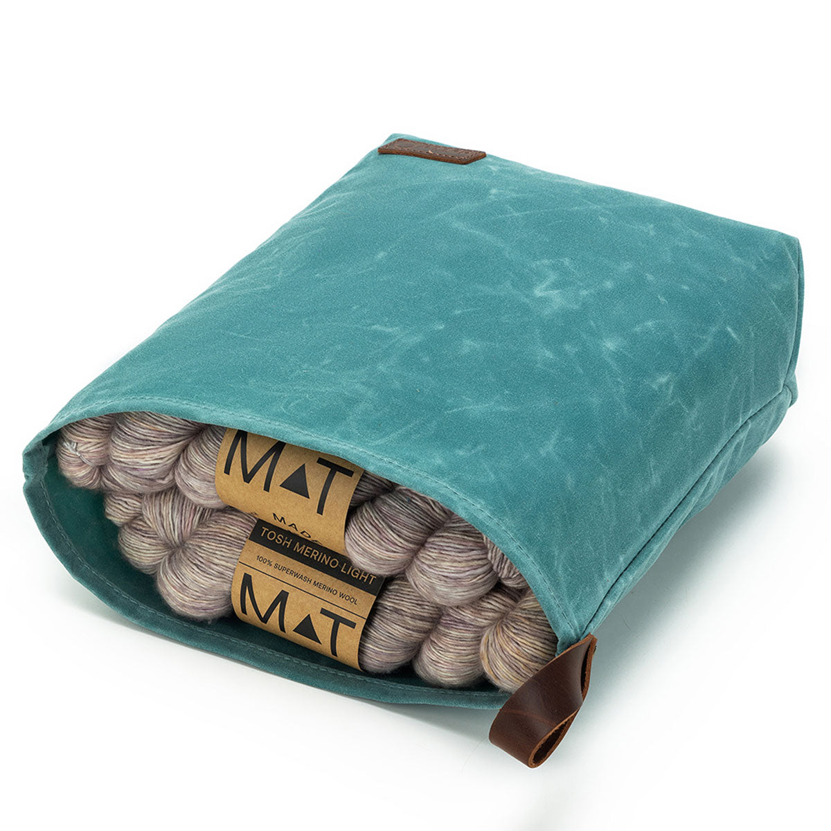 della Q Maker's Premium Canvas Knit Sacks (Set of 2) - Stunning Teal