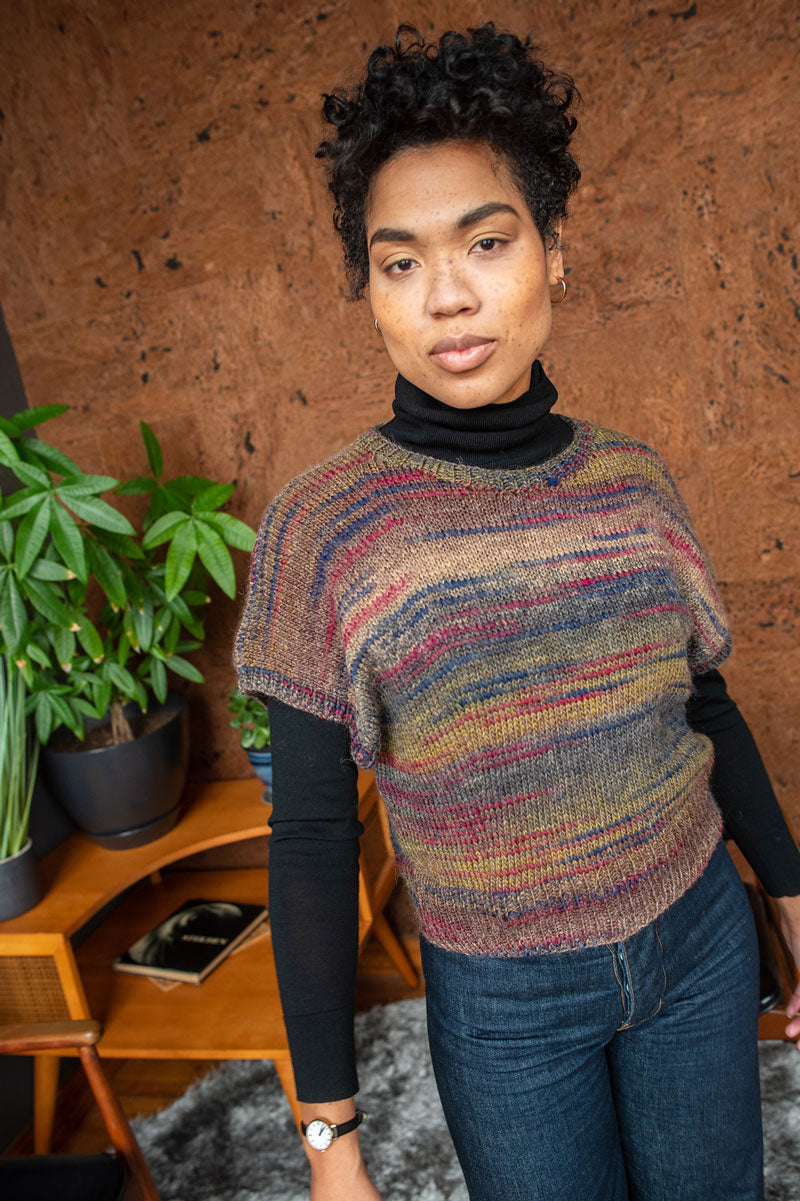 Berroco Booklet 428 - Topaz Patterns - Vajen Casual Tee PDF Download - Versatile for All Seasons