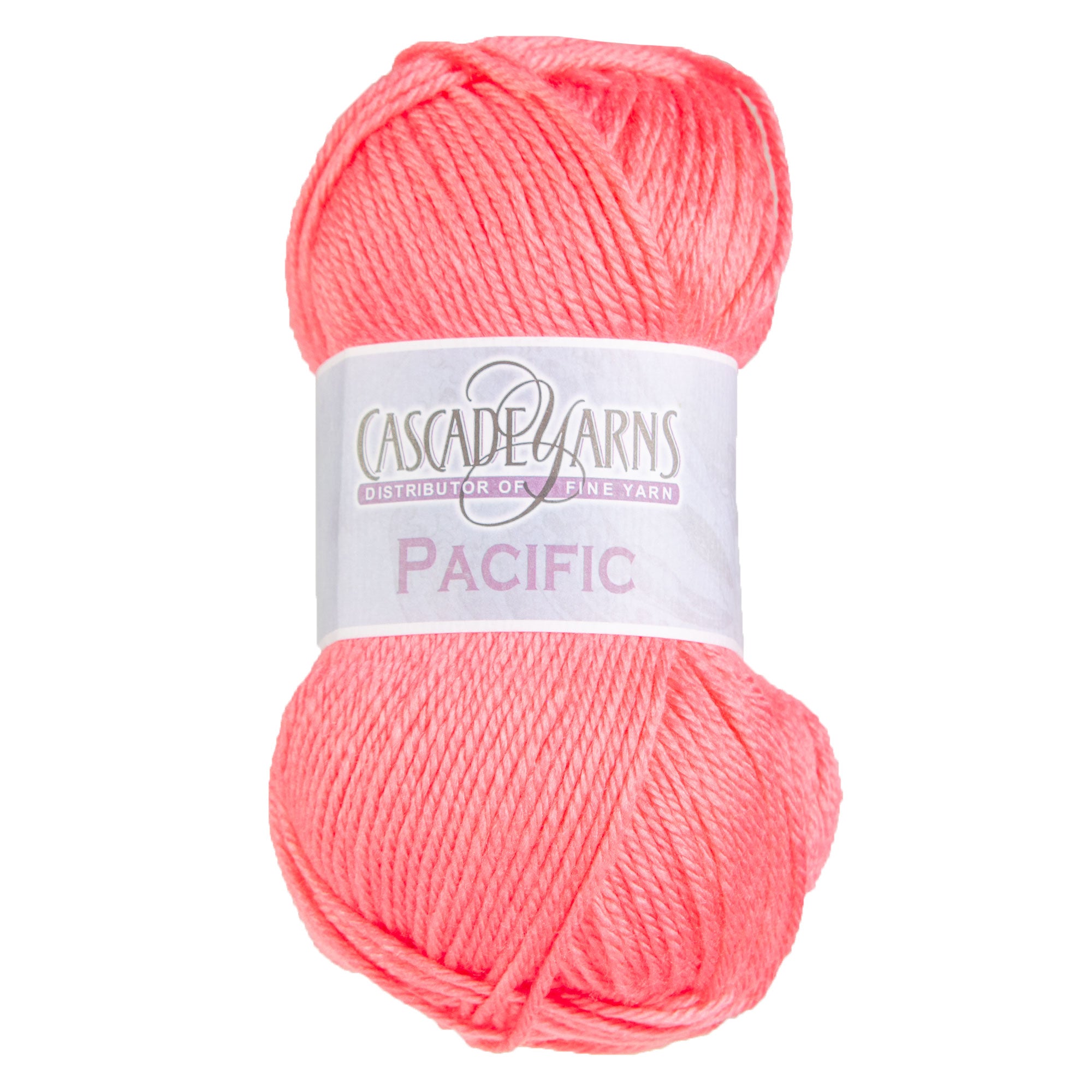 Cascade Yarns Pacific Yarn - 161 Salmon Rose - Durable Super - soft Machine - washable Worsted - weight Yarn