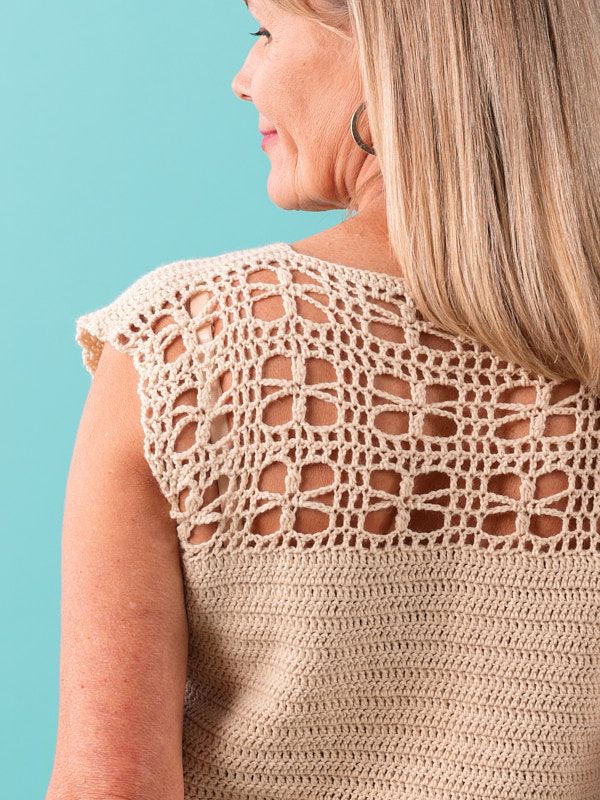 Berroco Harbor Days Collection - Rosecliff Crochet Top - PDF Download