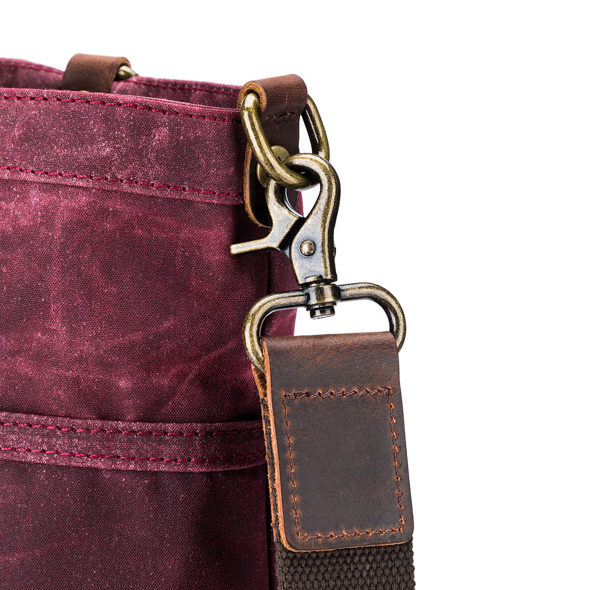 della Q Maker's Premium Red Canvas Tote for Knitters and Crocheters