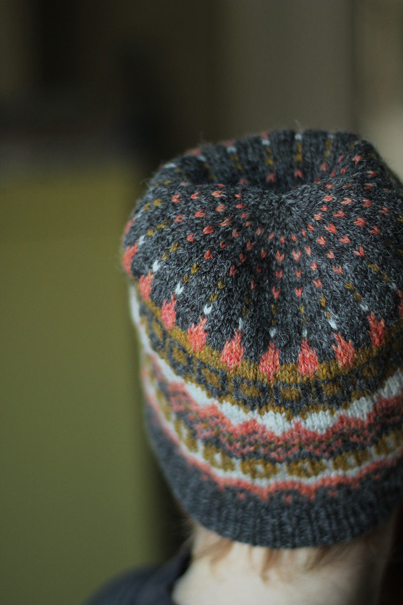 Jamieson's of Shetland Huxter Hat Kit - Gudrun Johnston's Geometric Design with Spindrift Yarn