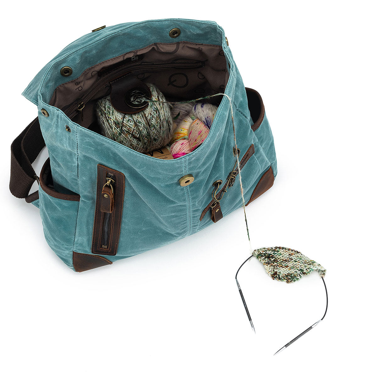 della Q Maker's Midi Teal Backpack - Ideal for Crafting Projects