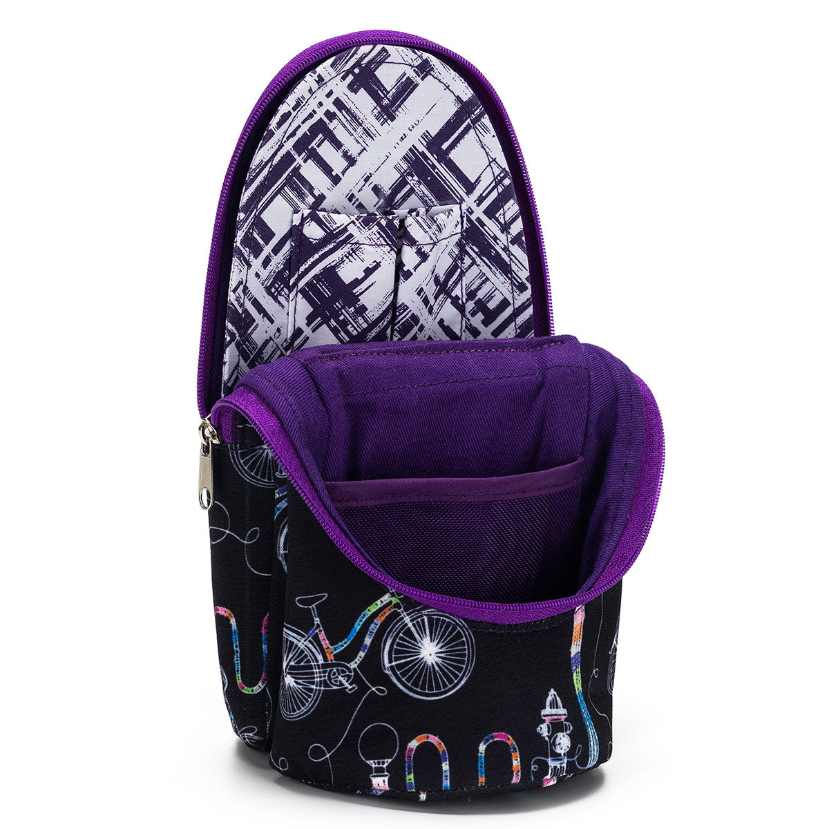 della Q Standing Needle Case - 600 - Fabulous Fabric Print Collection for Yarn Bombing