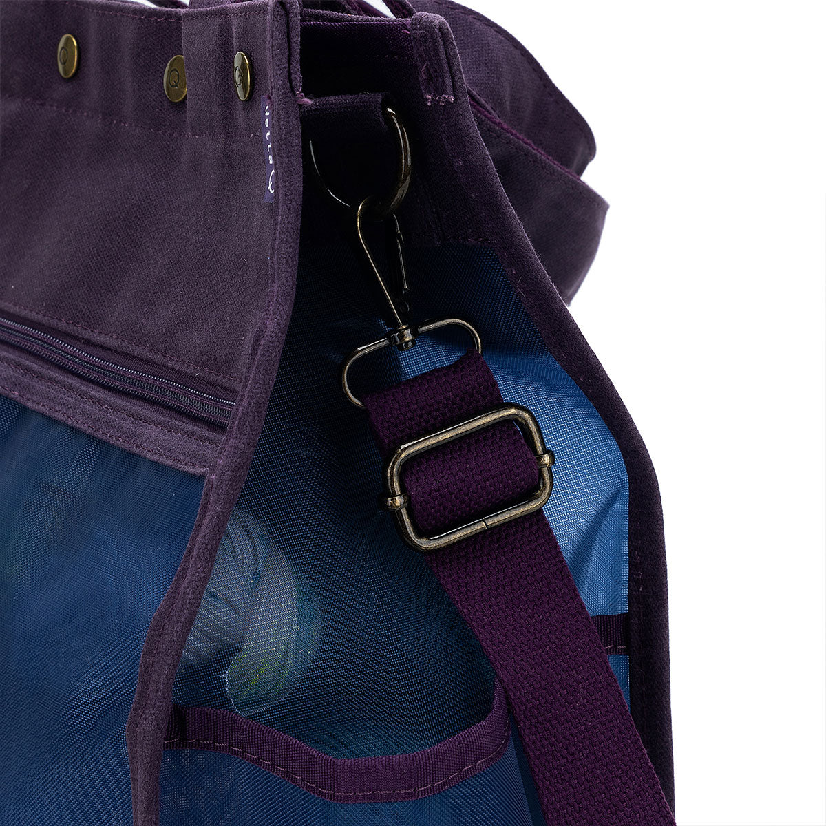 della Q Maker's Purple Tall Mesh Tote - Ideal for Crafting