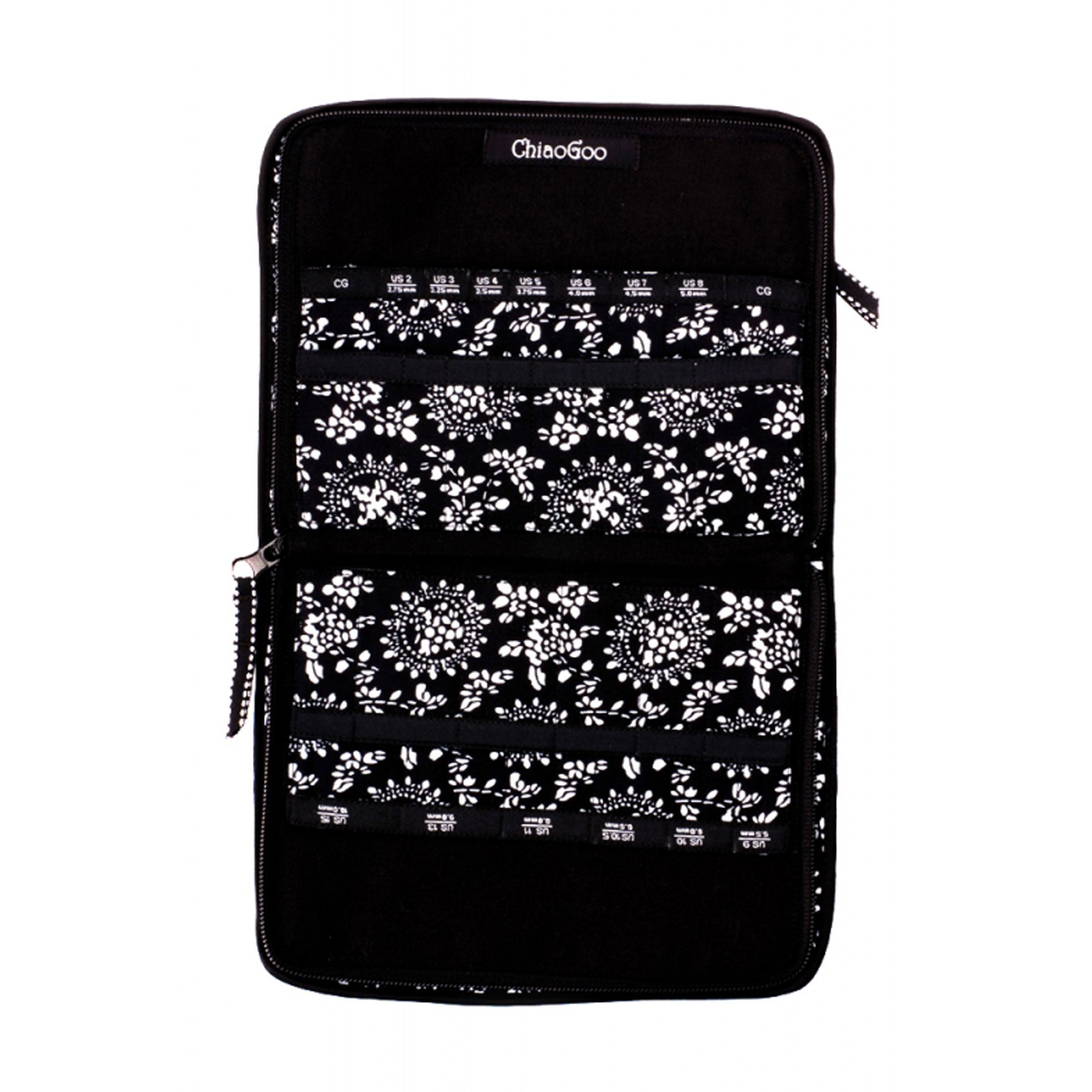 ChiaoGoo Premium Interchangeable Needle Case - Stylish Soft Cotton Fabric Case