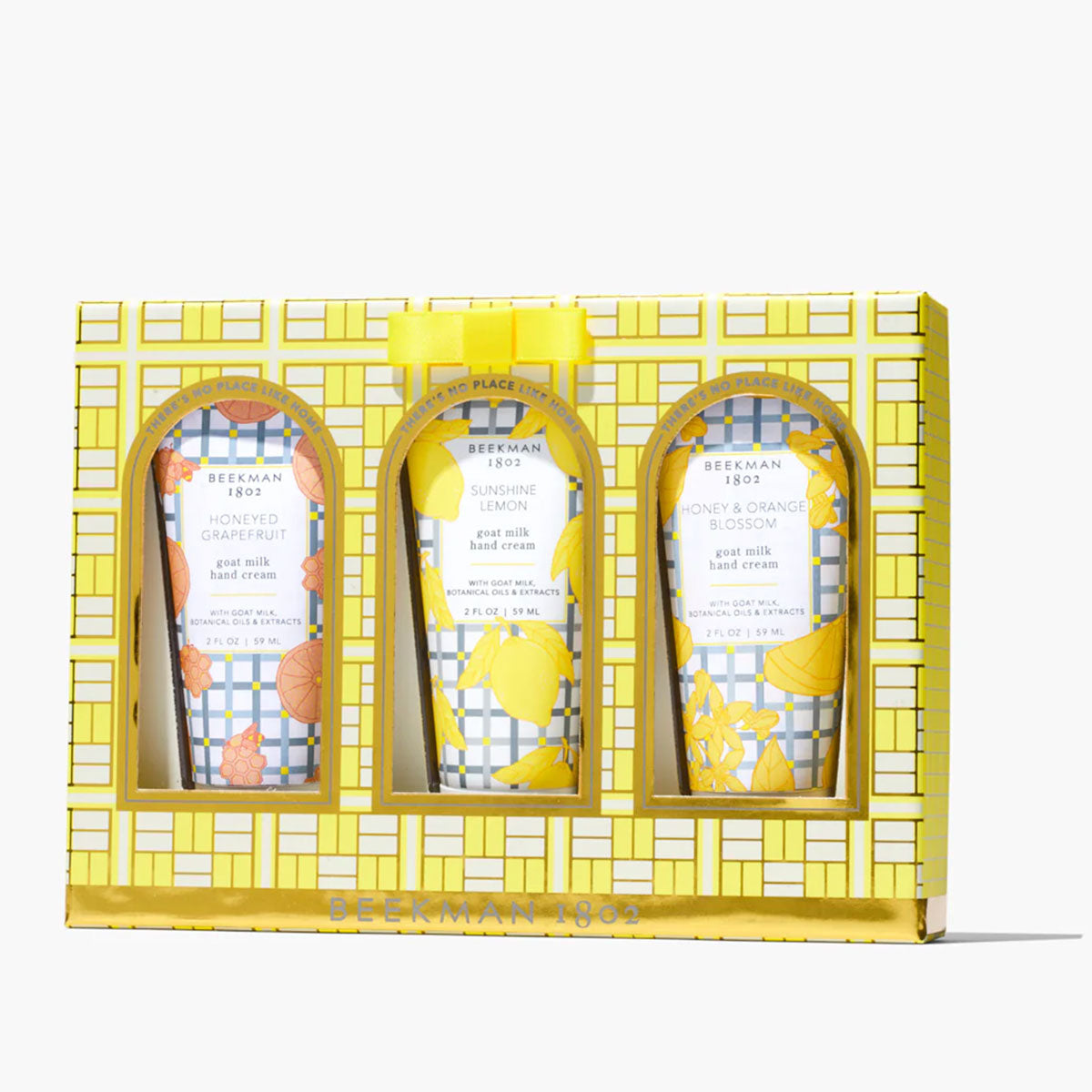 Beekman 1802 Hand Cream Sampler - Indulge in Honeyed Grapefruit, Honey & Orange Blossom, Sunshine Lemon Scents