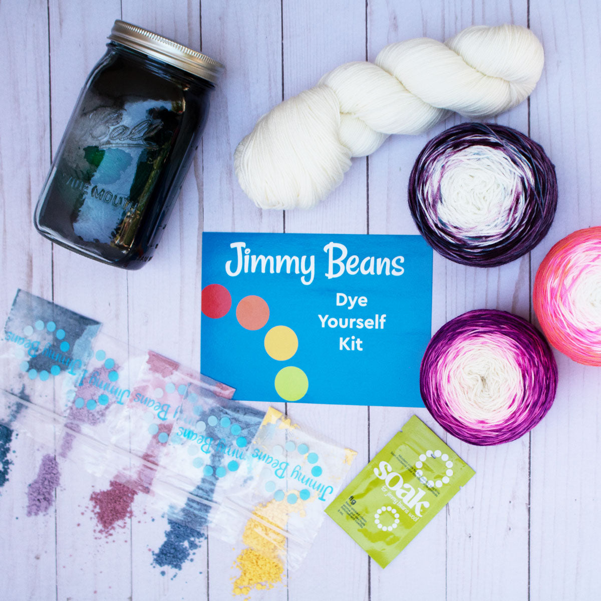 Jimmy Beans Wool Premium Craft Class Kits - Dye, Grow, and Pamper Yourself