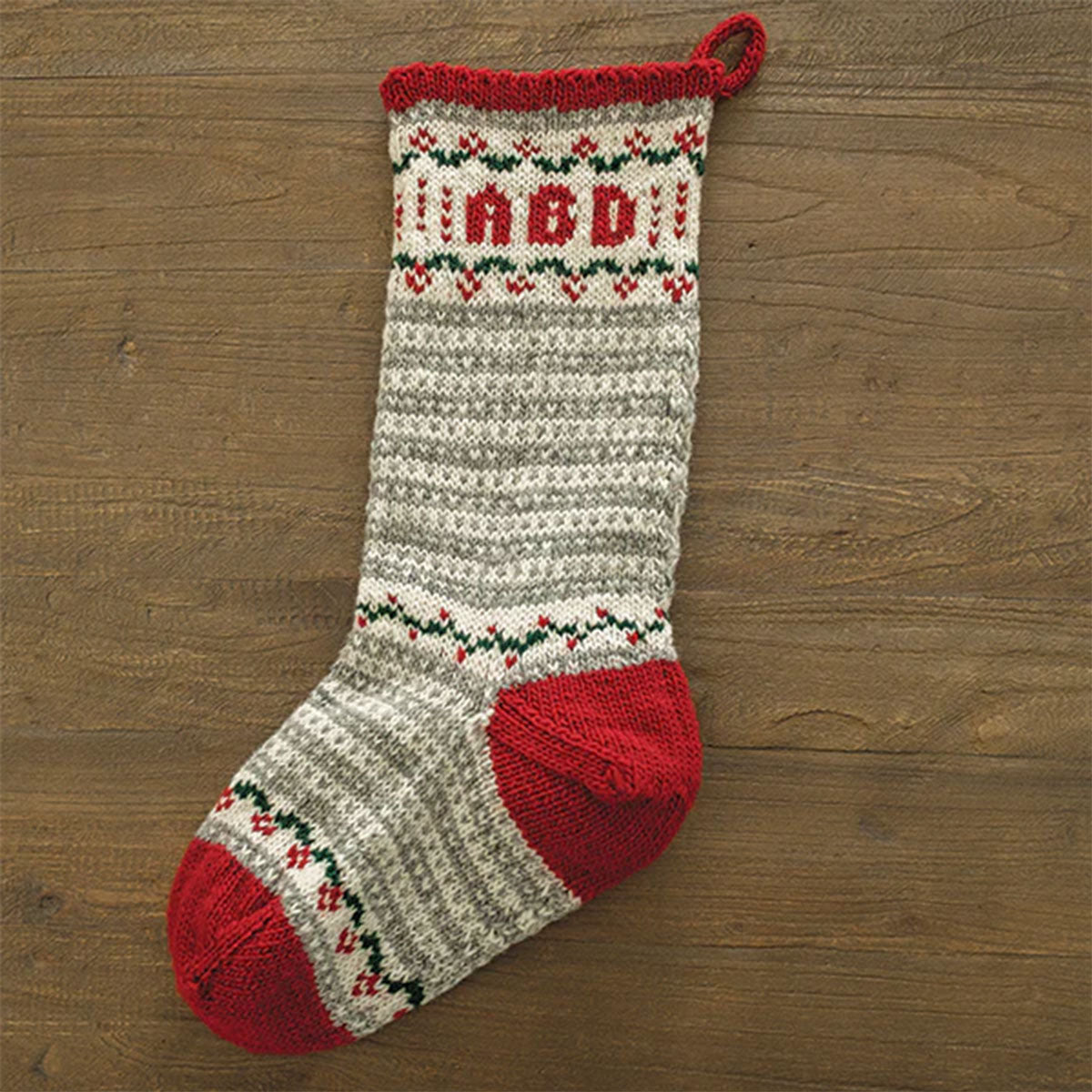 Appalachian Baby Design Stripes & Garland Christmas Stocking Kits - Handmade Holiday Crafting Delight
