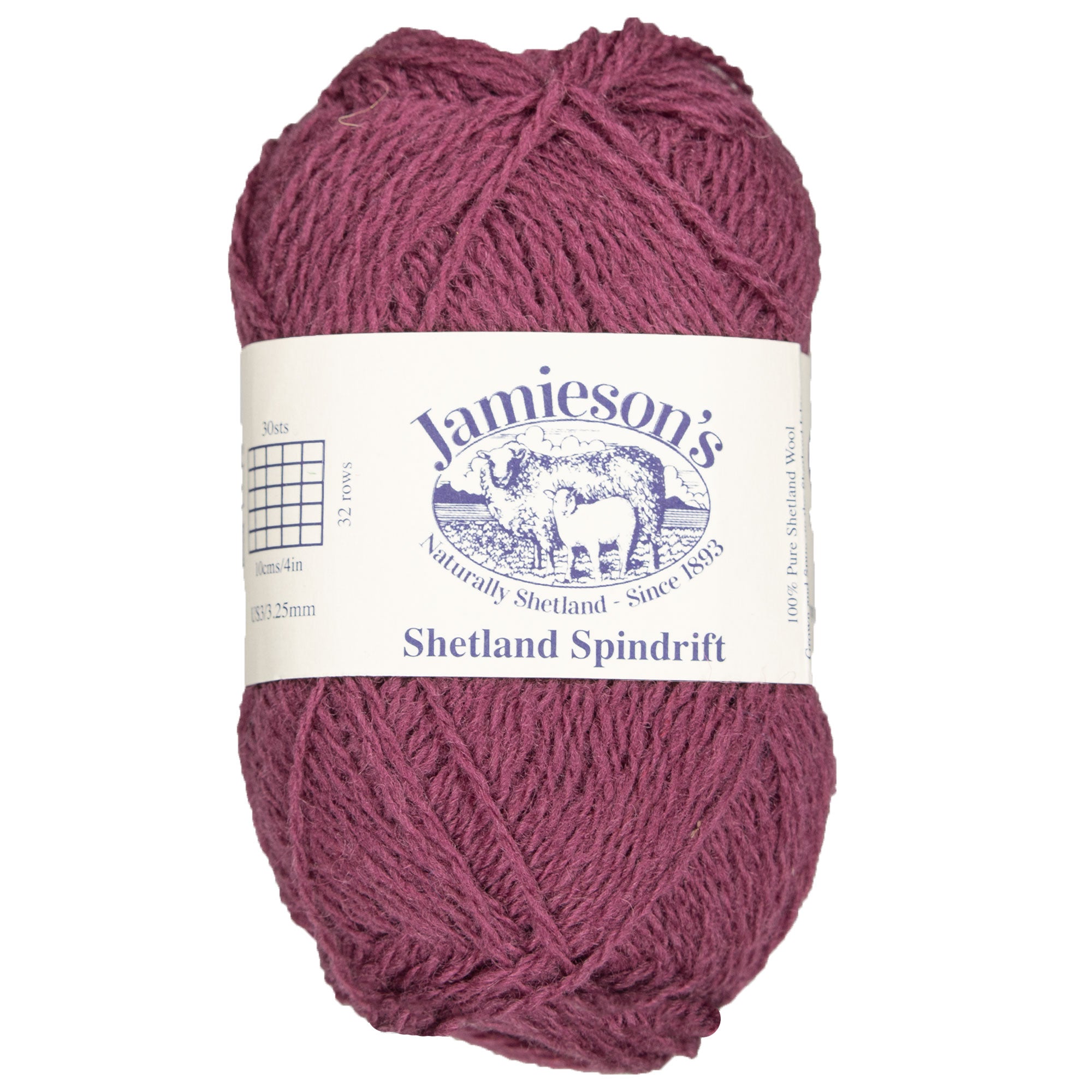 Jamieson's of Shetland Premium Spindrift Yarn - 563 Rouge