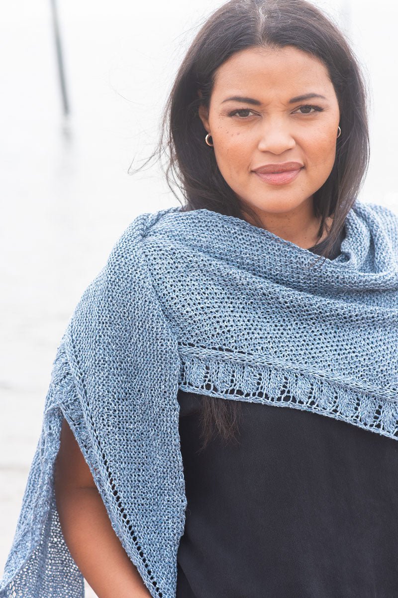 Berroco Booklet 423 - Chai Patterns - Iris Shawl PDF Download - Perfect Summer Knit