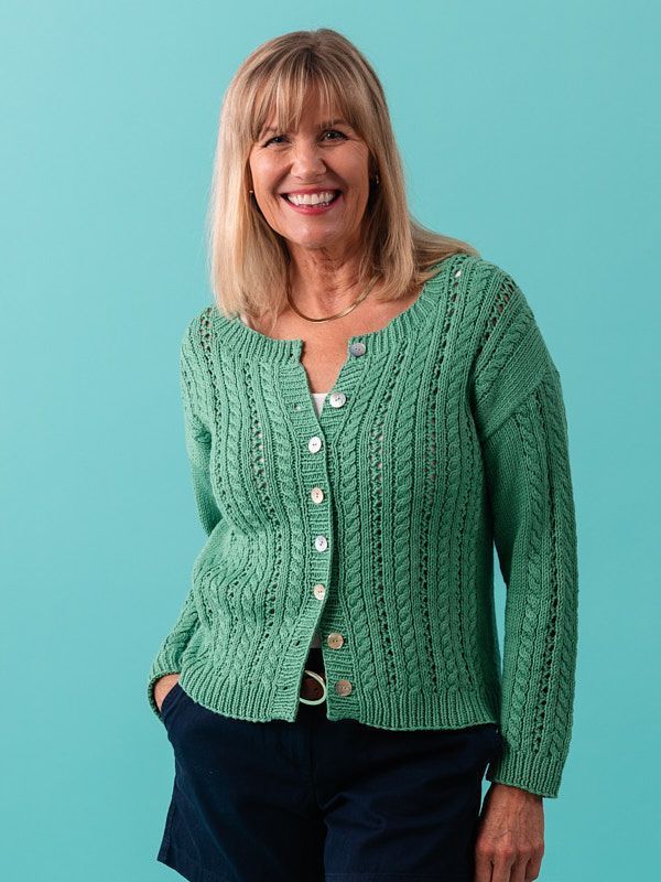 Berroco Harbor Days Collection - Hunter House Summer Knit Cardigan - PDF Download
