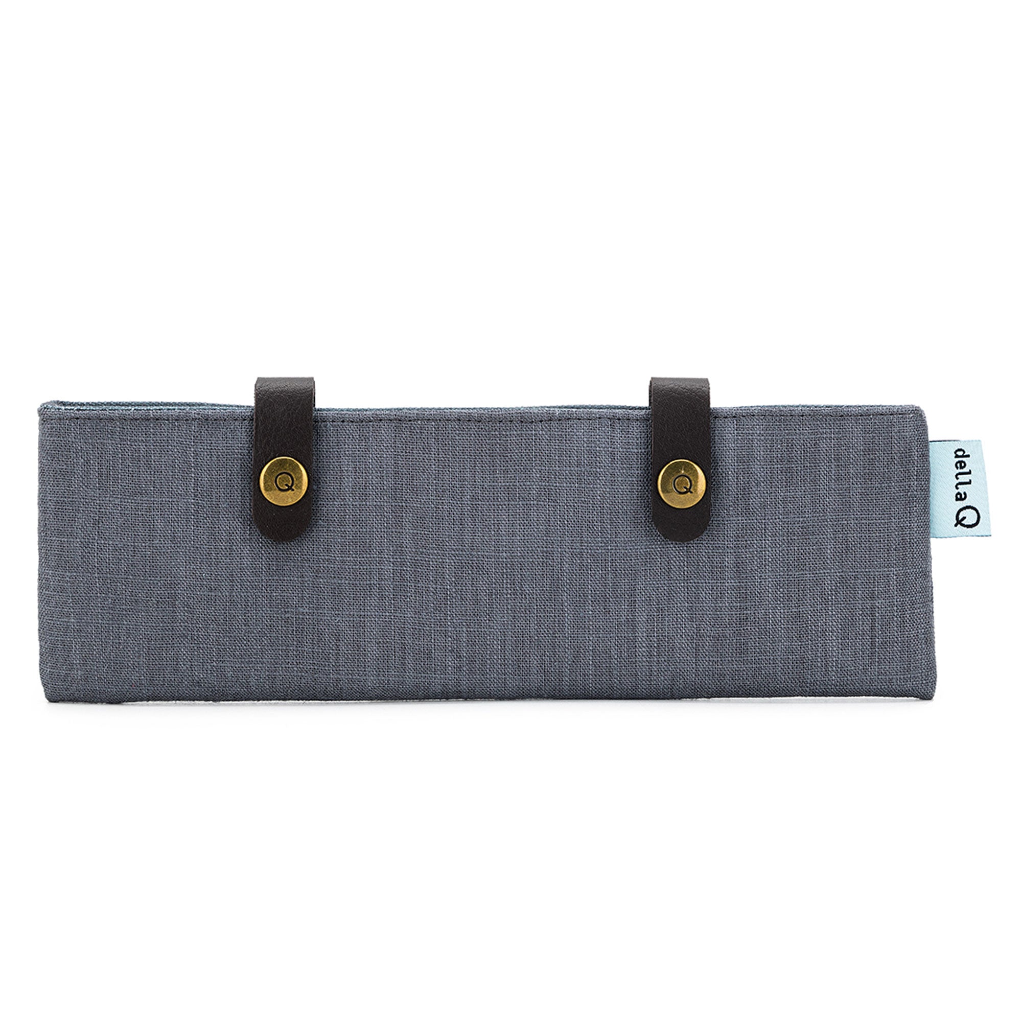 della Q Premium Linen Slate Sock Needle Keeper - 1201-1