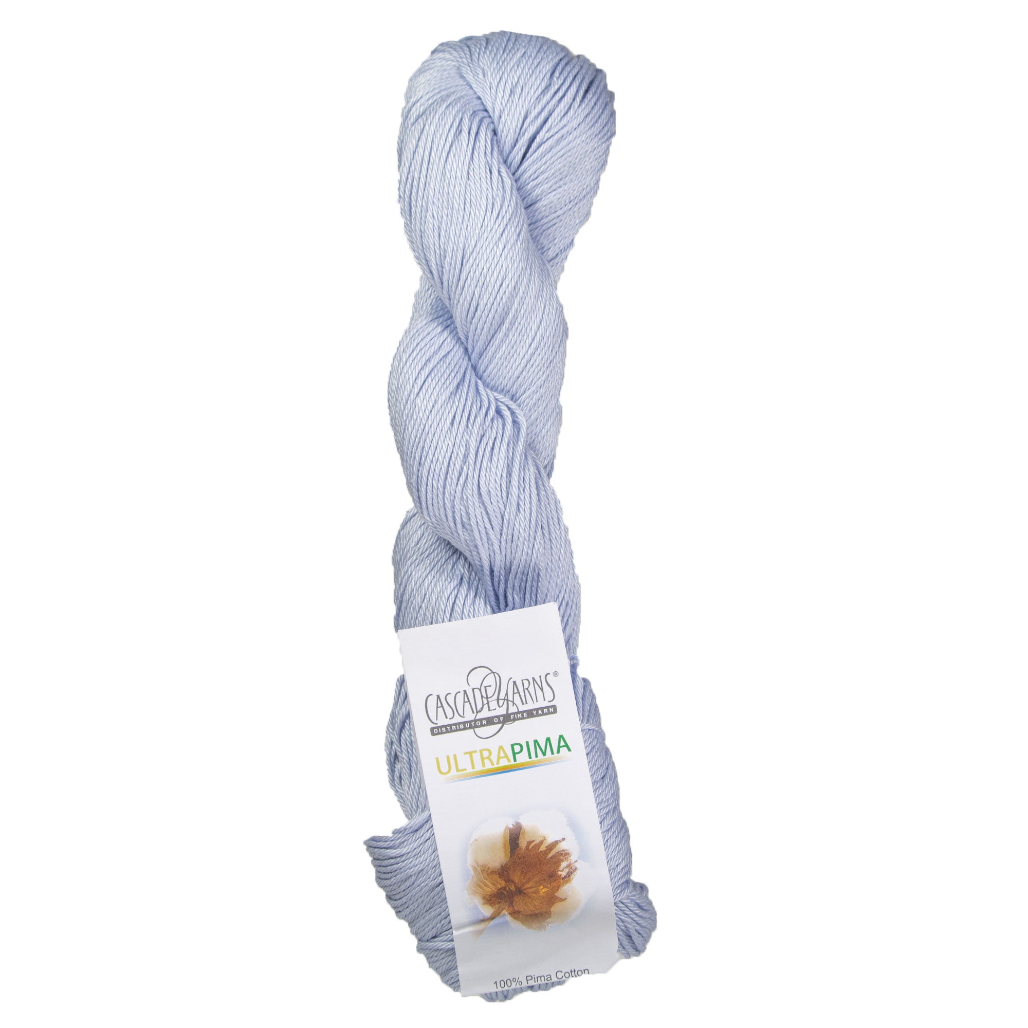 Cascade Yarns Ultra Pima DK - Weight Yarn 3844 Ice Blue for Spring and Summer Projects