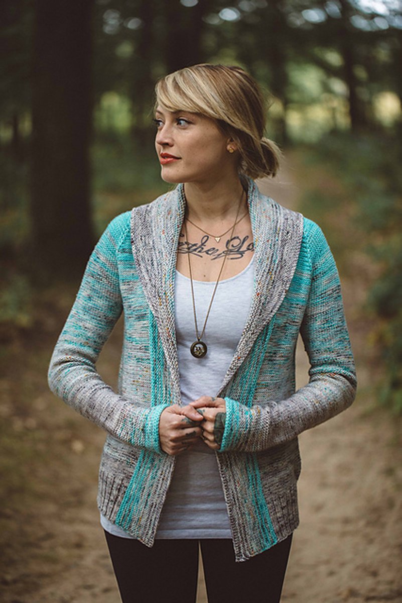Andrea Mowry Drea Renee Knits Patterns - Stylish Comfort Fade Cardigan for All Sizes