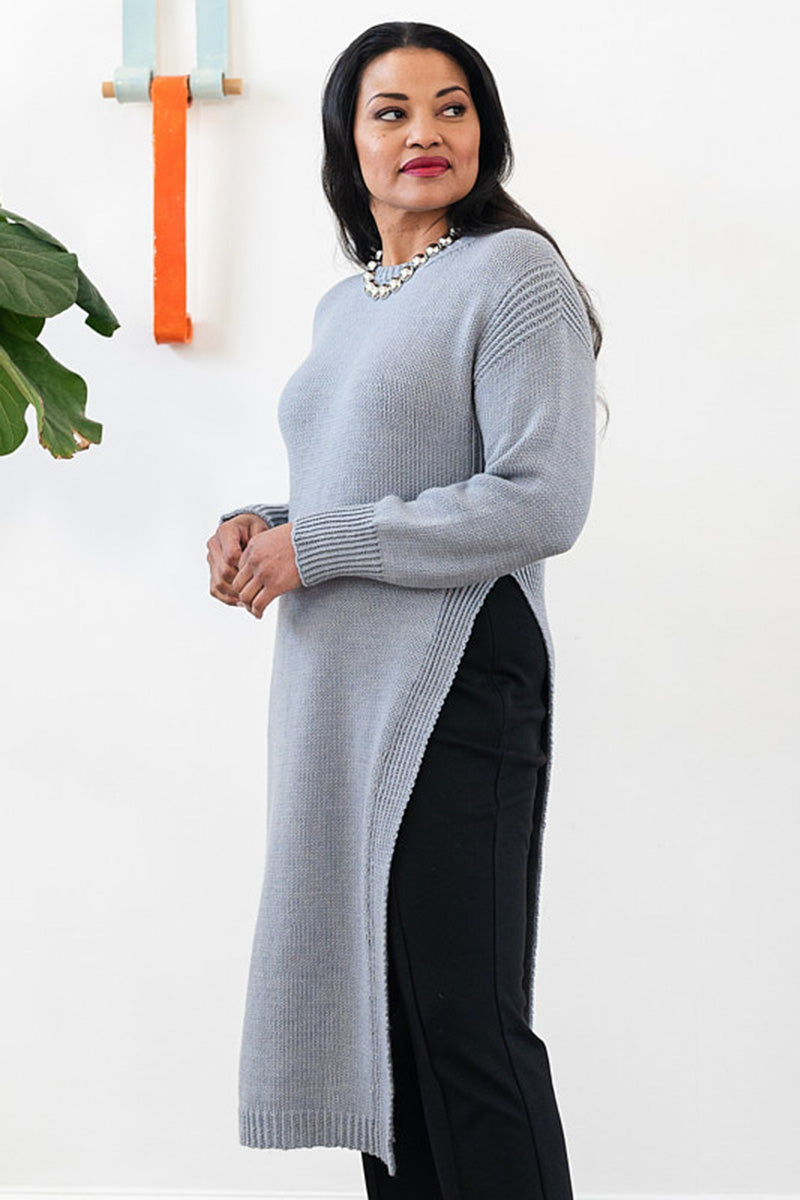 Berroco Merino 401 Patterns - Stylish Pilaster Tunic Knitting Pattern - PDF Download