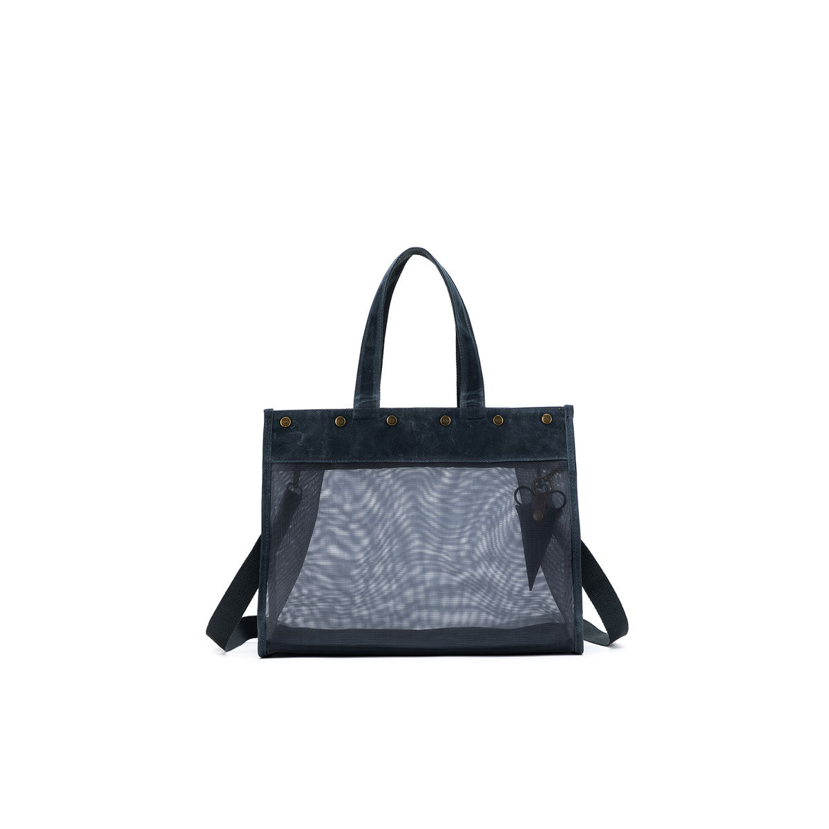 della Q Maker's Blue Transparent Mesh Tote for On - the - go Projects