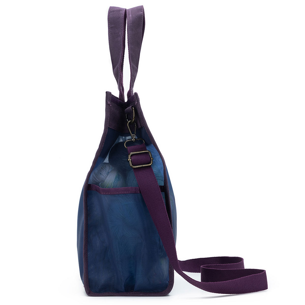 della Q Maker's Purple Tall Mesh Tote - Ideal for Crafting