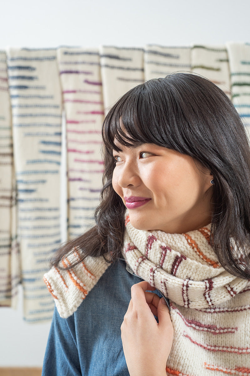 Berroco Fall 2022 Collection Patterns - Florrie Scarf PDF - Colorful, Fun & Simple