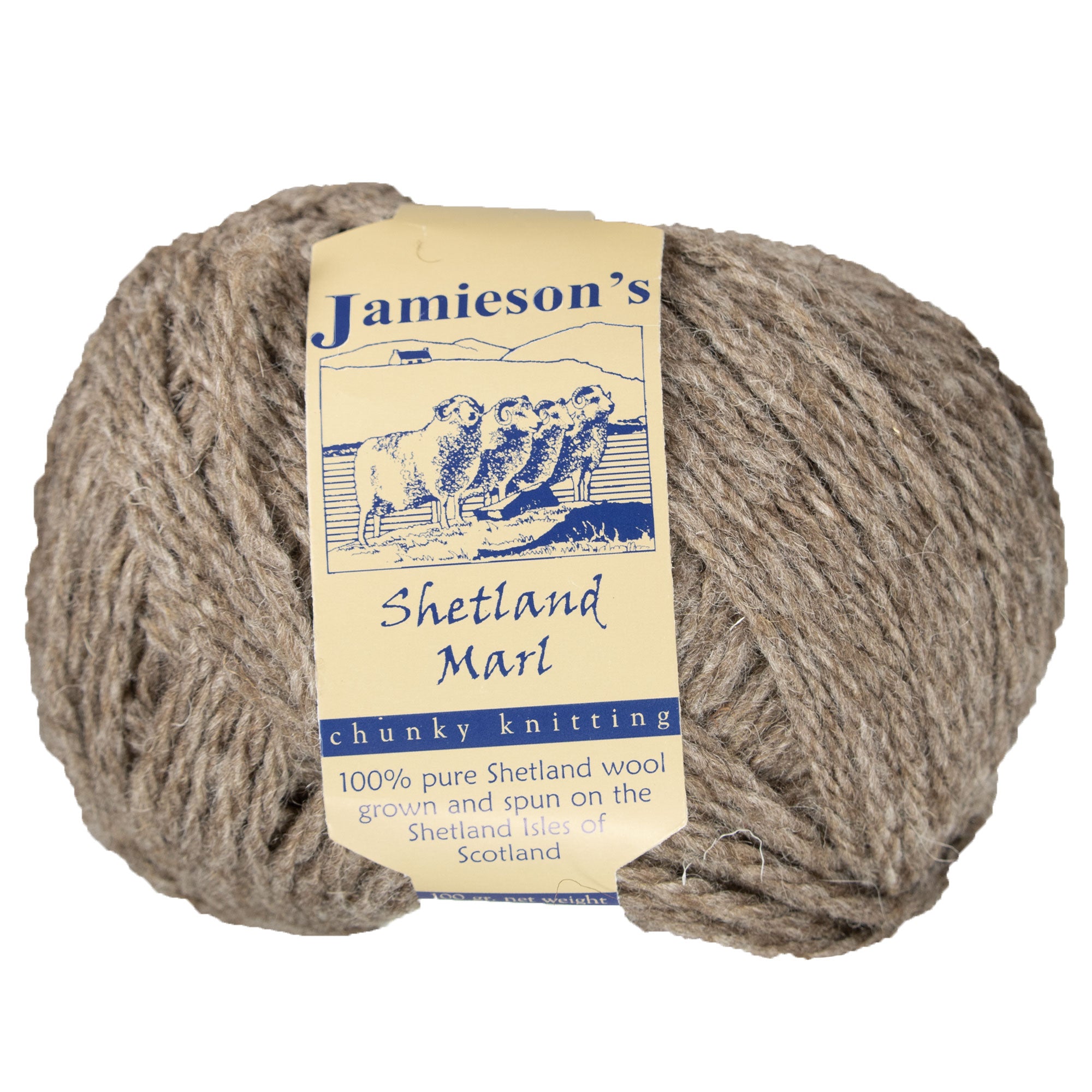 Jamieson's of Shetland Marl Chunky Yarn - 107 Mogit: Ideal for Chunky Knit & Crochet Projects