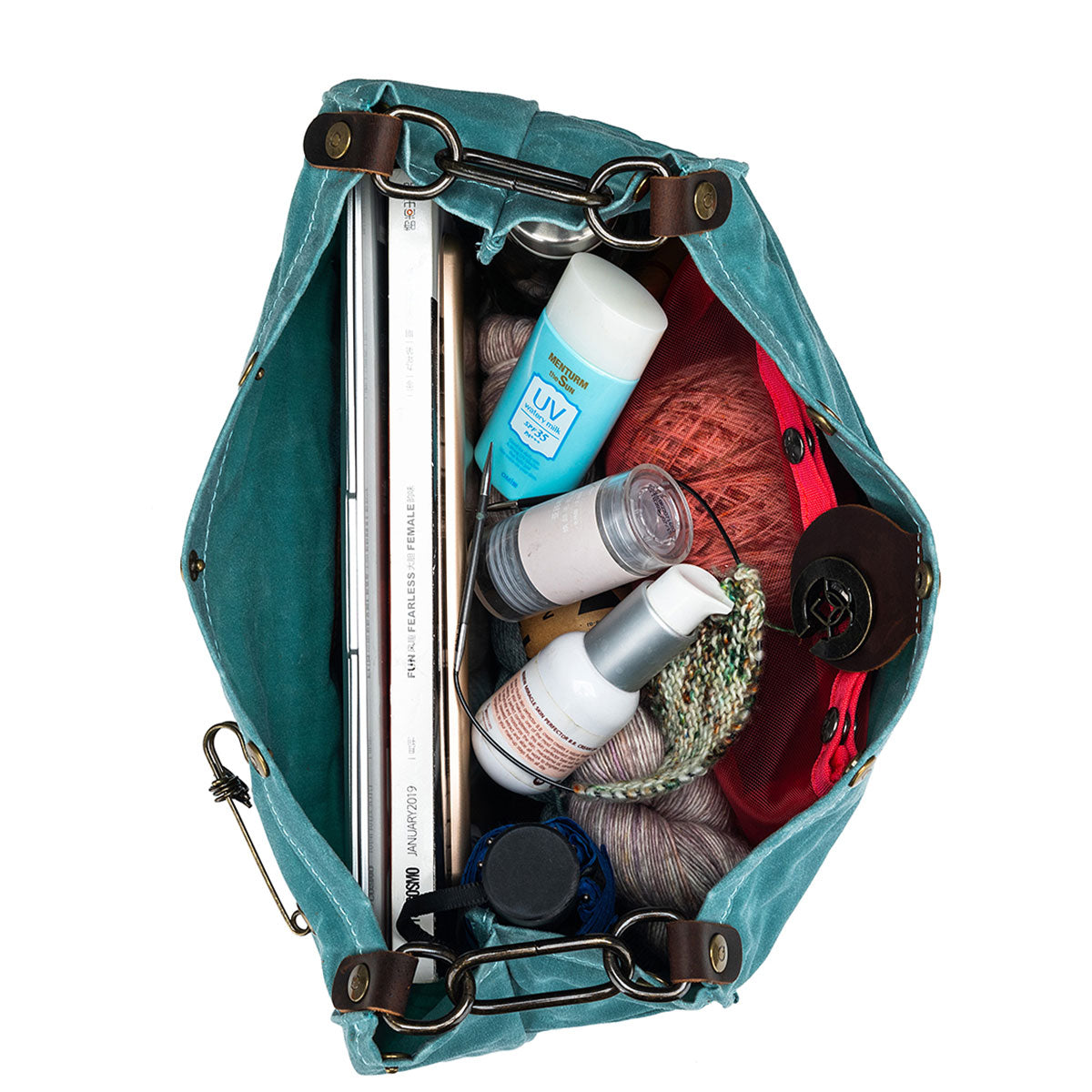 della Q Maker's Teal Canvas Rucksack - The All - in - One Crafting Essential
