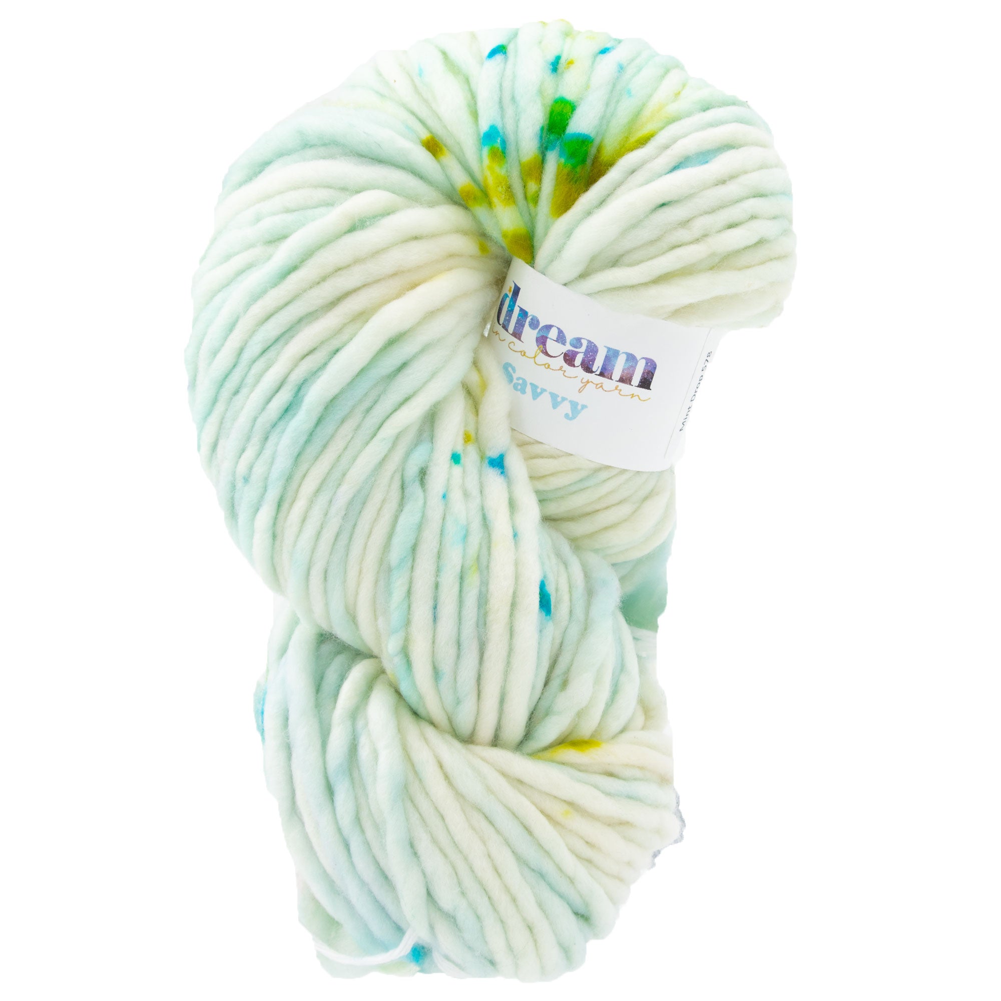 Dream in Color Savvy Super Bulky Yarn - Mint Drop, Ideal for Quick Projects
