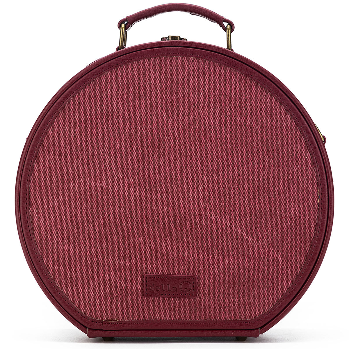 della Q Premium Maker's Hat Box in Stunning Maroon
