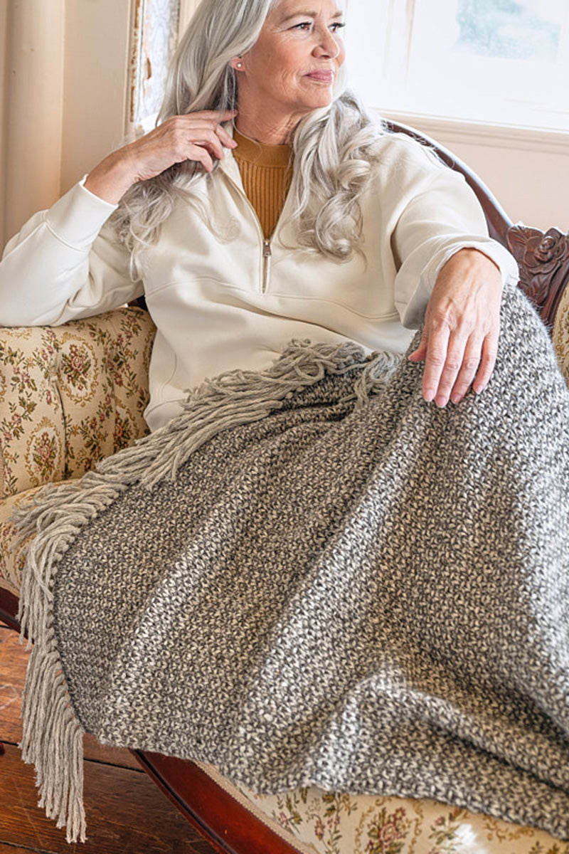 Berroco Hearthside Patterns - Mowbray Cozy Hand - Knit Blanket PDF Download