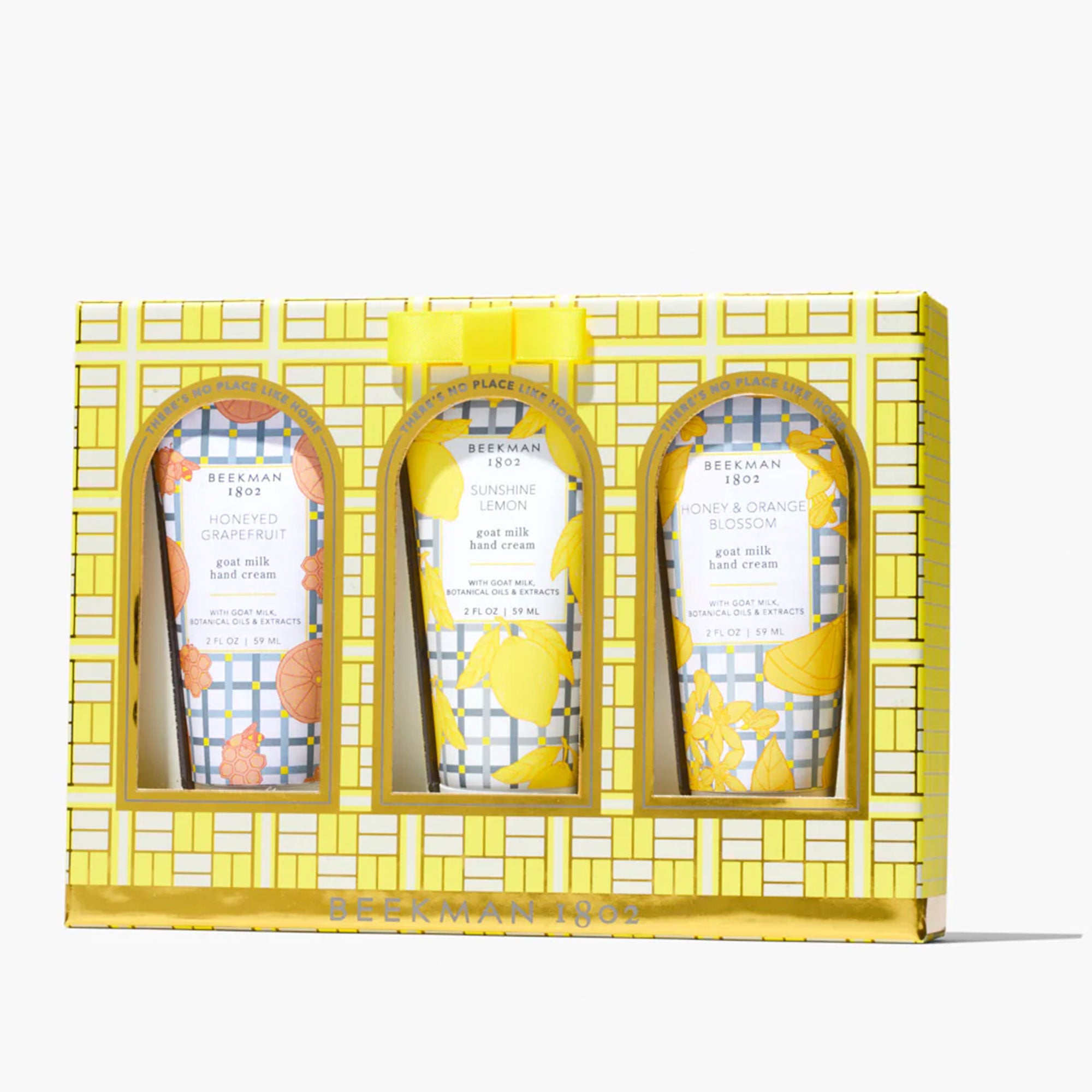 Beekman 1802 Hand Cream Sampler - Indulge in Honeyed Grapefruit, Honey & Orange Blossom, Sunshine Lemon Scents