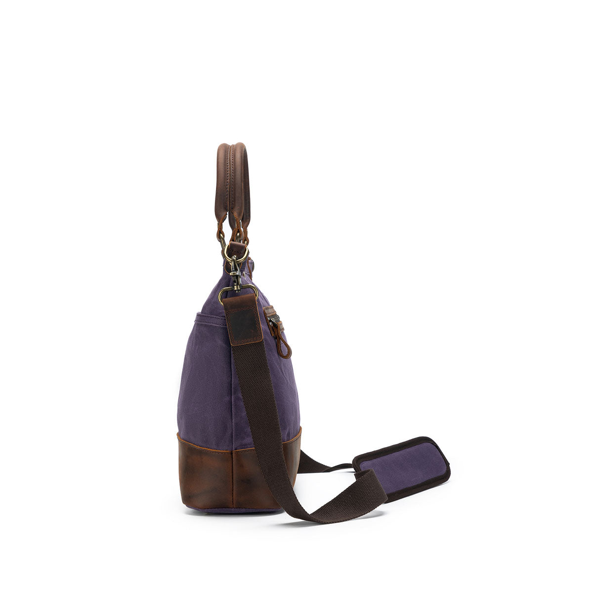 della Q Maker's Purple Canvas Tote for Knitters and Crocheters