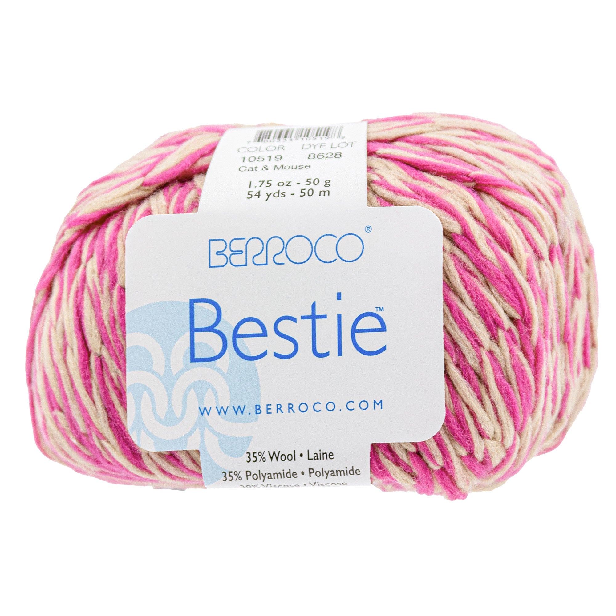 Berroco Bestie Super Bulky Yarn - 10519 Cat & Mouse for Trendy Crafts