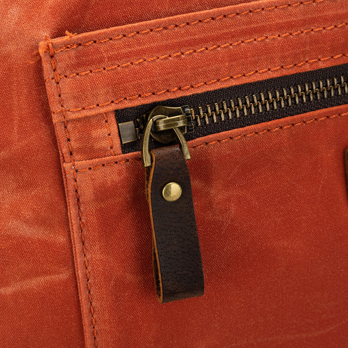 della Q Maker's Orange Canvas Rucksack - The Versatile Crafting Companion