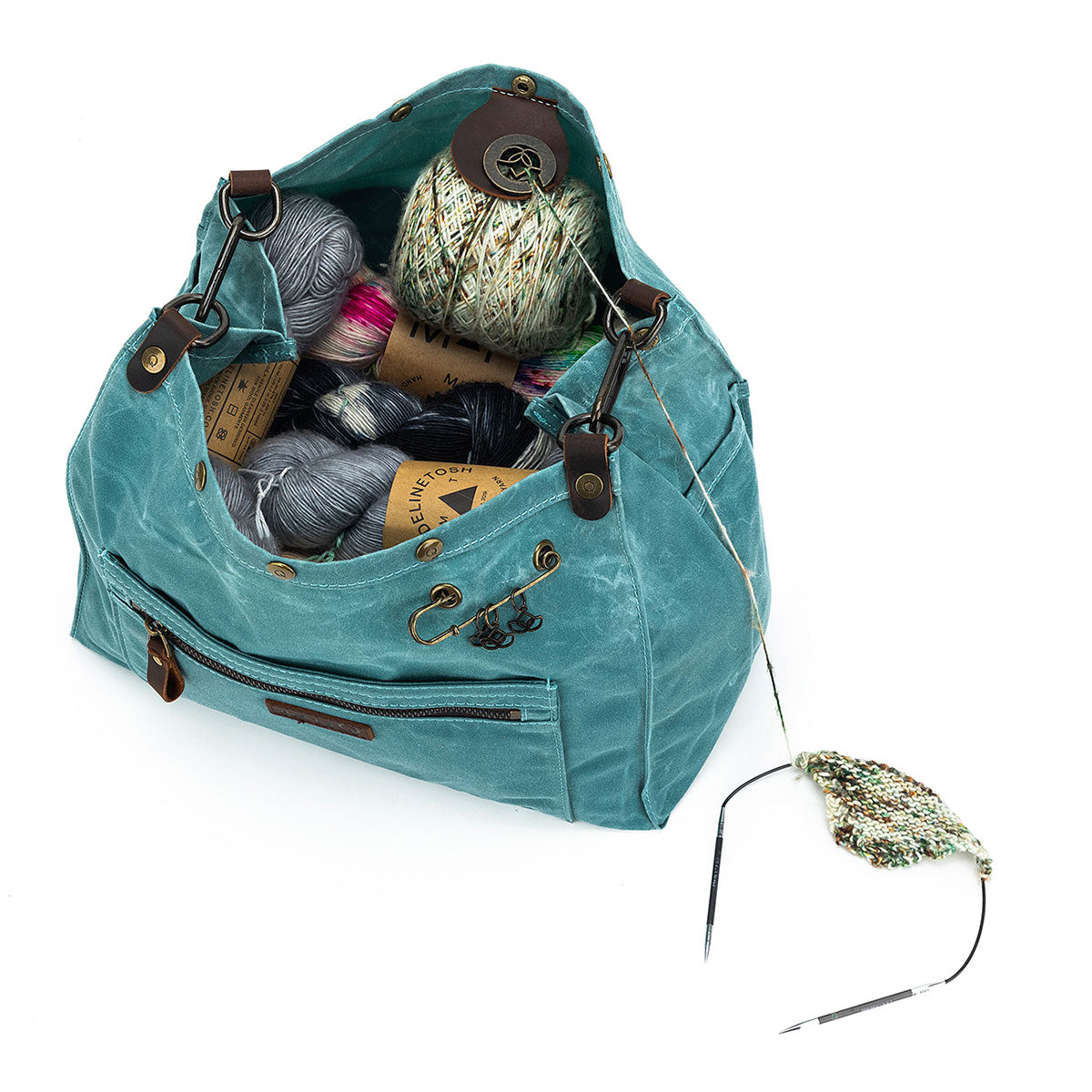 della Q Maker's Teal Canvas Rucksack - The All - in - One Crafting Essential