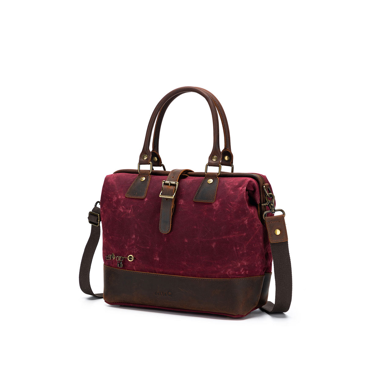 Della Q Maker's Stylish Canvas Satchel in Mustard - Ideal for Crafters