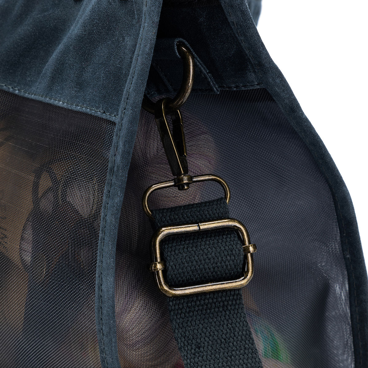 della Q Maker's Blue Transparent Mesh Tote for On - the - go Projects