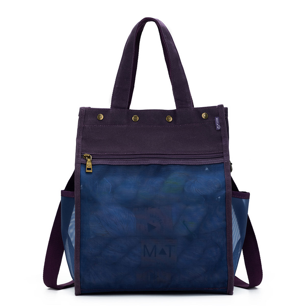 della Q Maker's Purple Tall Mesh Tote - Ideal for Crafting