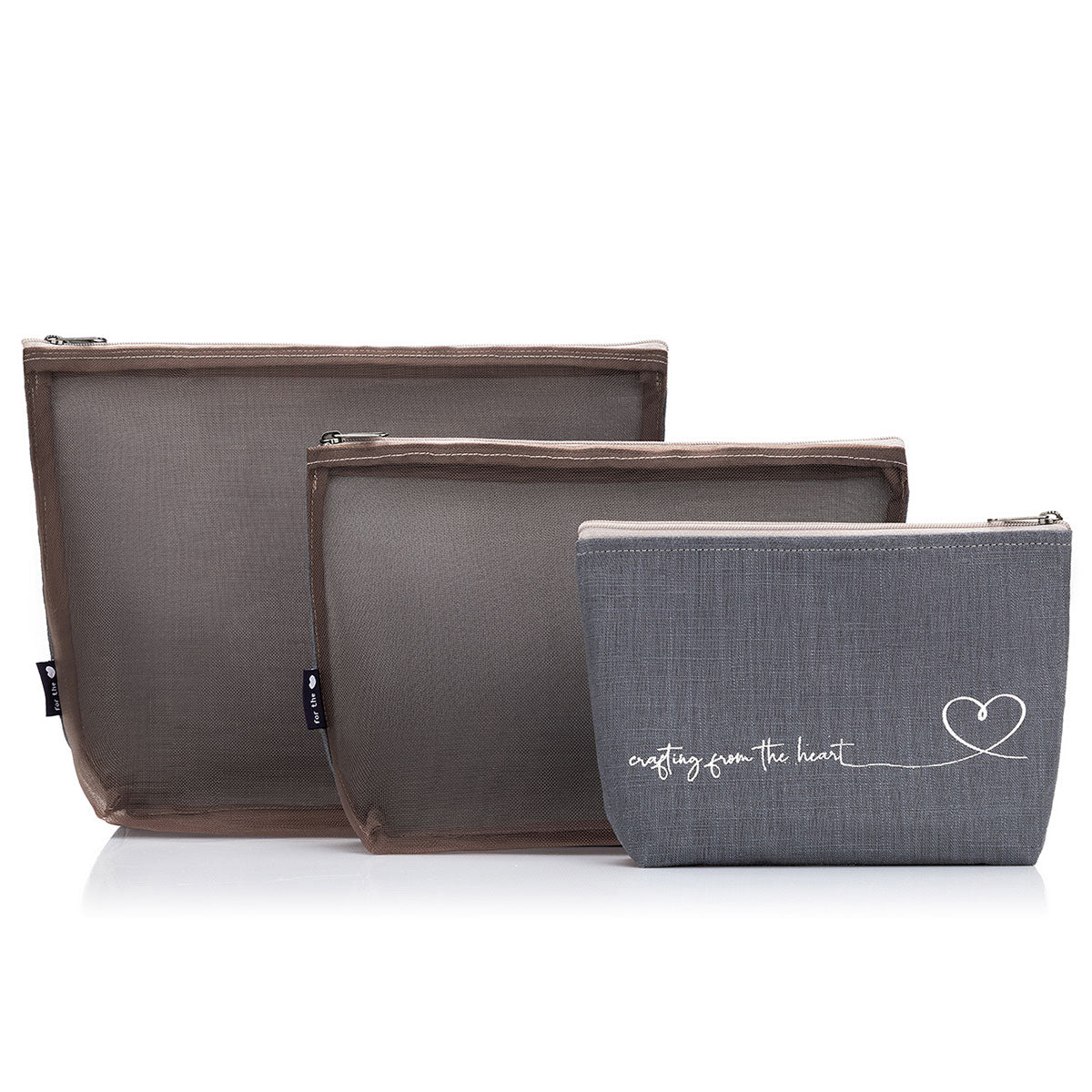 della Q Premium Mesh + Zip Collection 1123-1 - Stylish Linen in Slate Color
