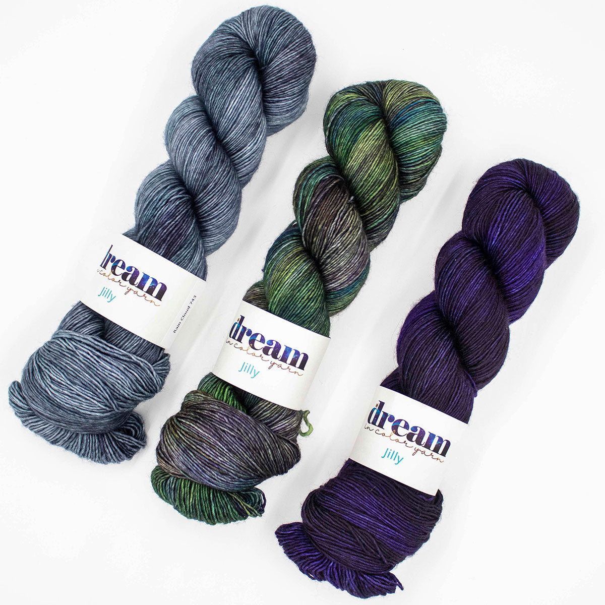Dream in Color Jilly Shawl Kits - Stunning Enchanted Plum for Gorgeous Shawls