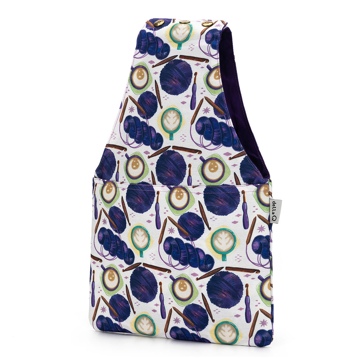 della Q Nora Wrist Bag 1300 - 1: Stylish Fabric Print & Yarn Bombing Collection