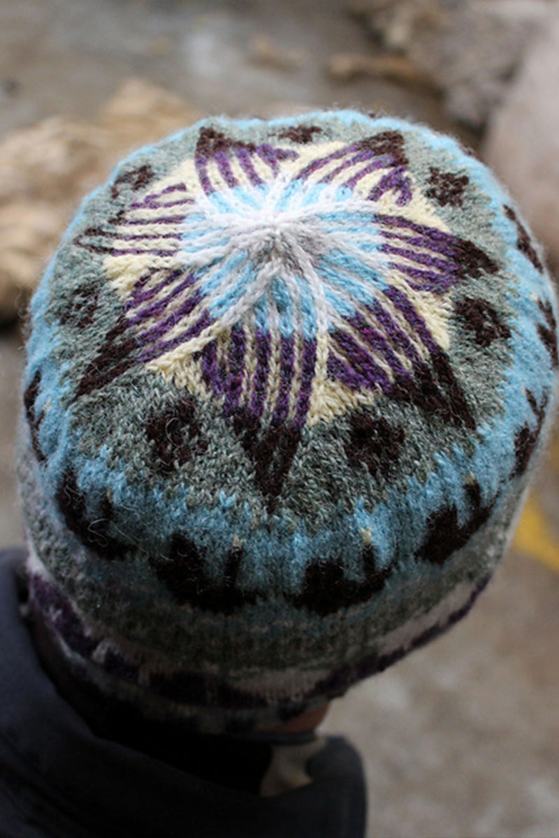Jamieson's of Shetland Stunning Roadside Beanie Knitting Kit Inspired by Shetland Sheep and Fishing Boats