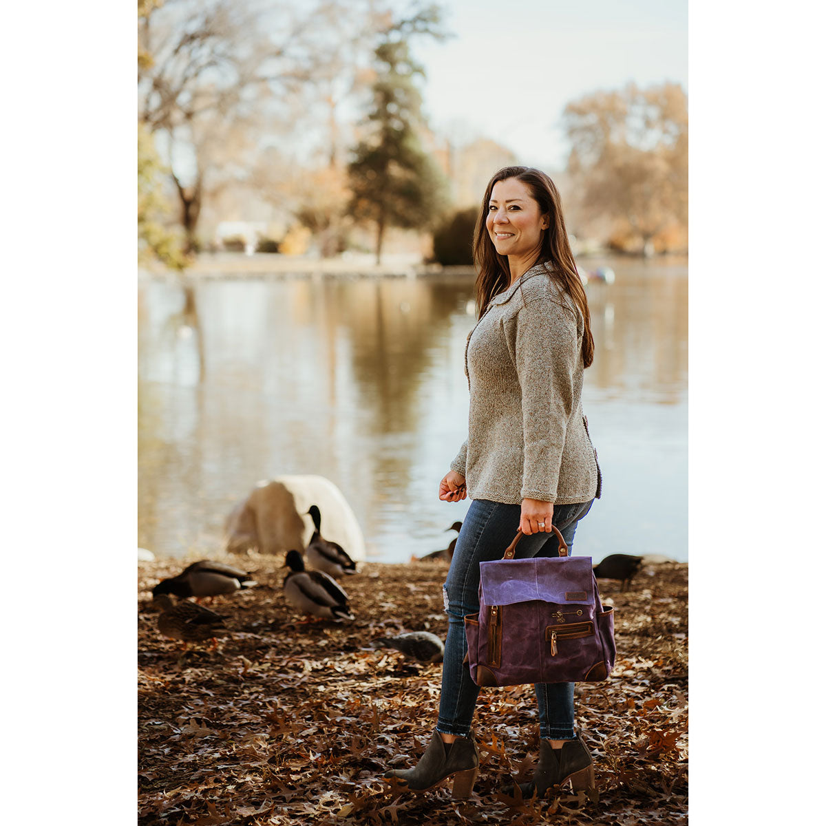 della Q Maker's Purple Midi Backpack - Ideal for Crafting Projects