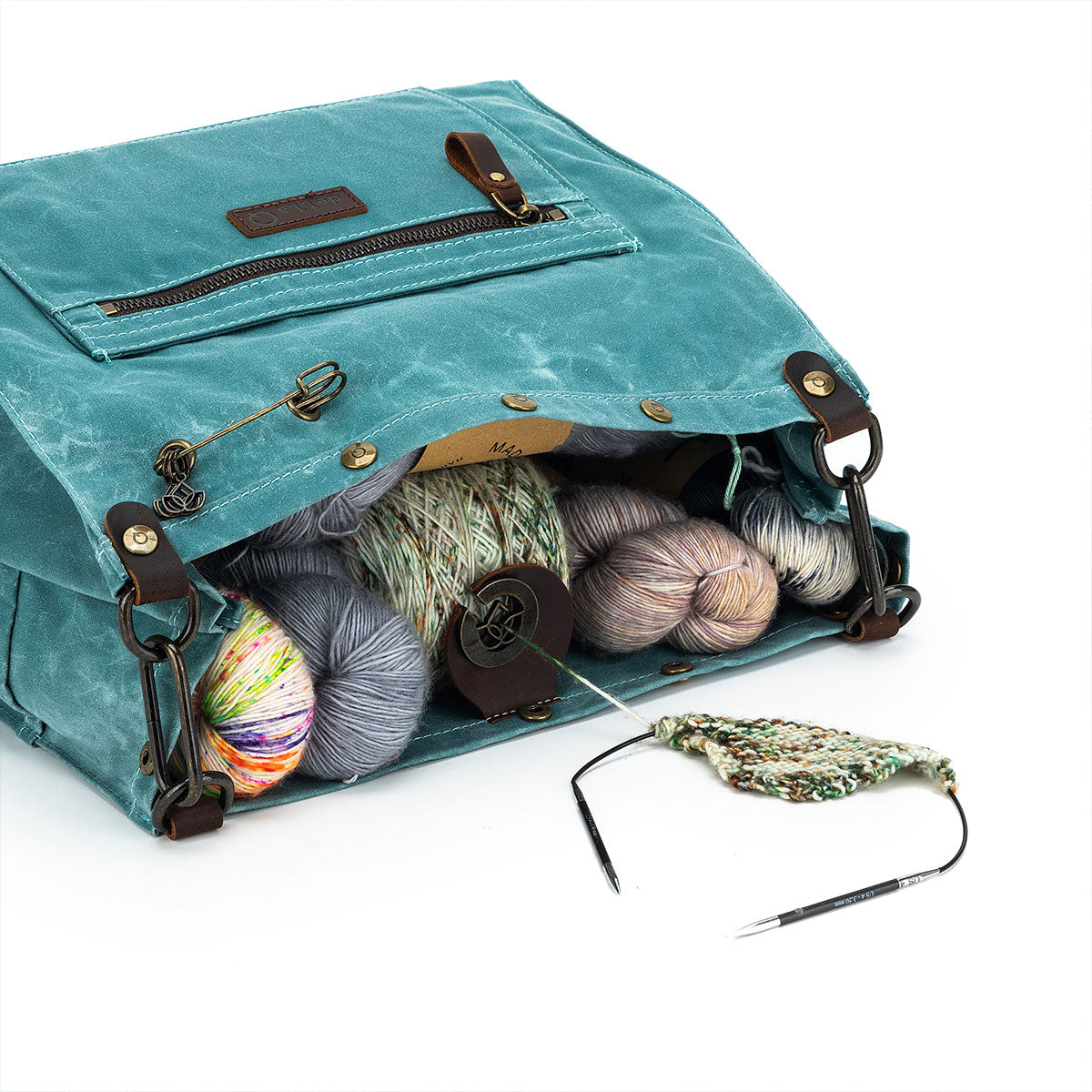 della Q Maker's Teal Canvas Rucksack - The All - in - One Crafting Essential