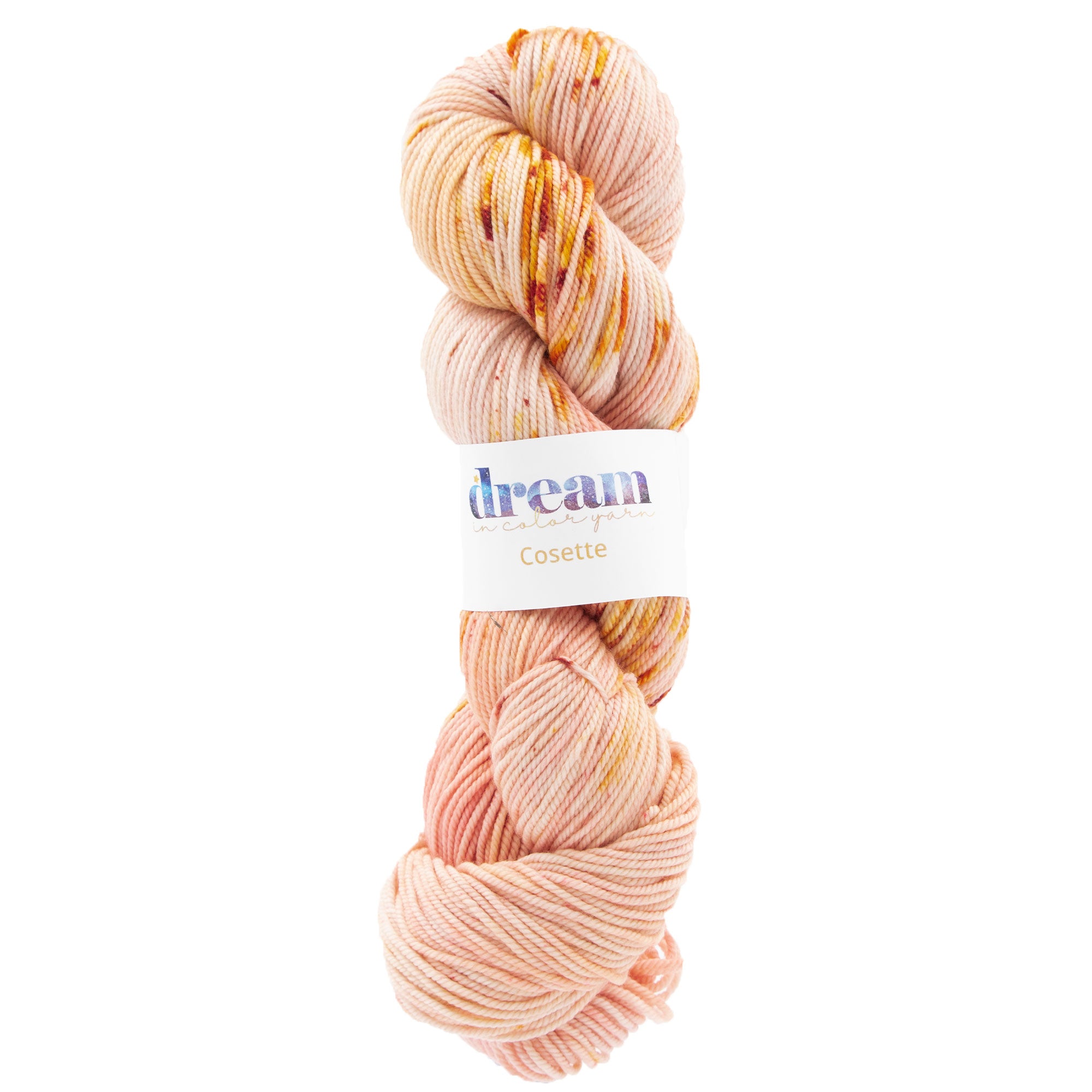Dream in Color Cosette Yarn - Peachy Keen: Superwash Wool Blend with Cashmere & Nylon